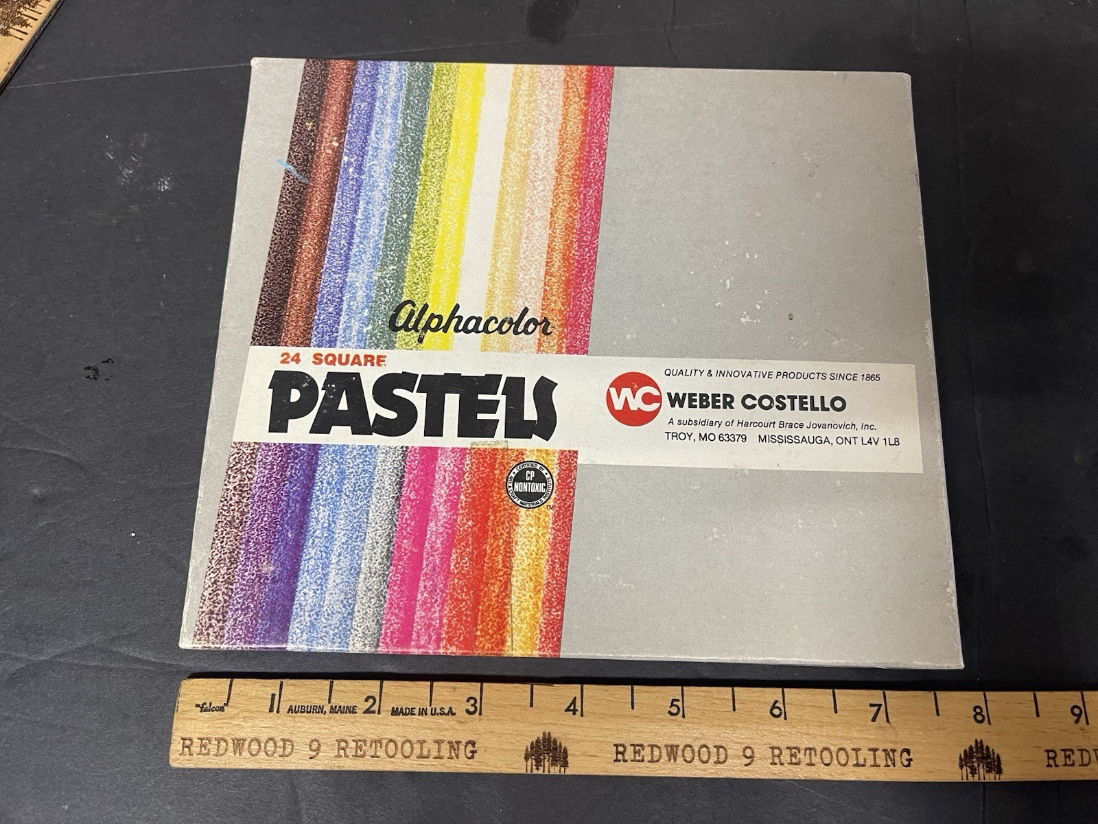Alphacolor 24 Square Pastels 102-004 Non Toxic Artist Supply