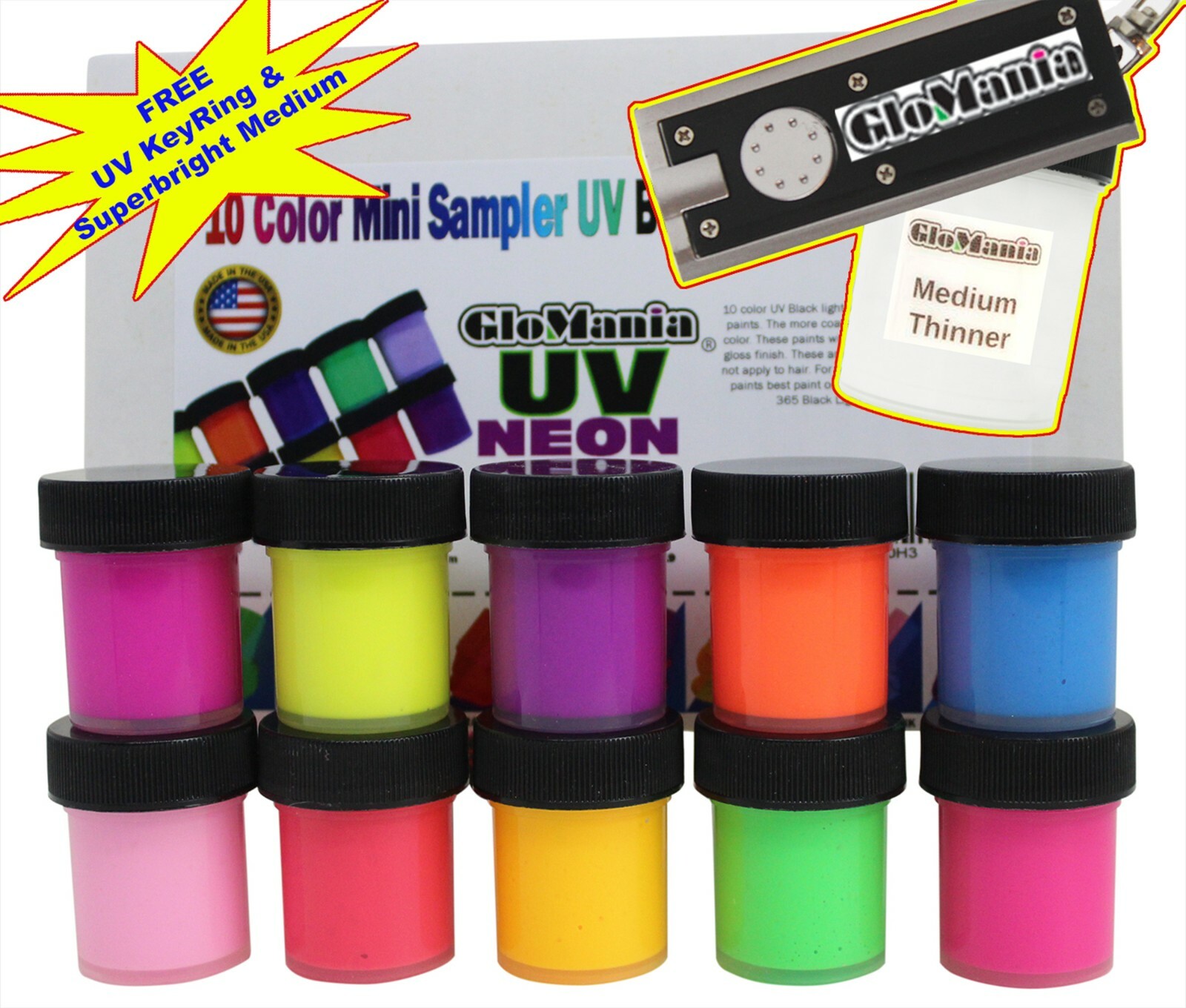 NEON UV BLACKLIGHT PAINT MADE IN USA