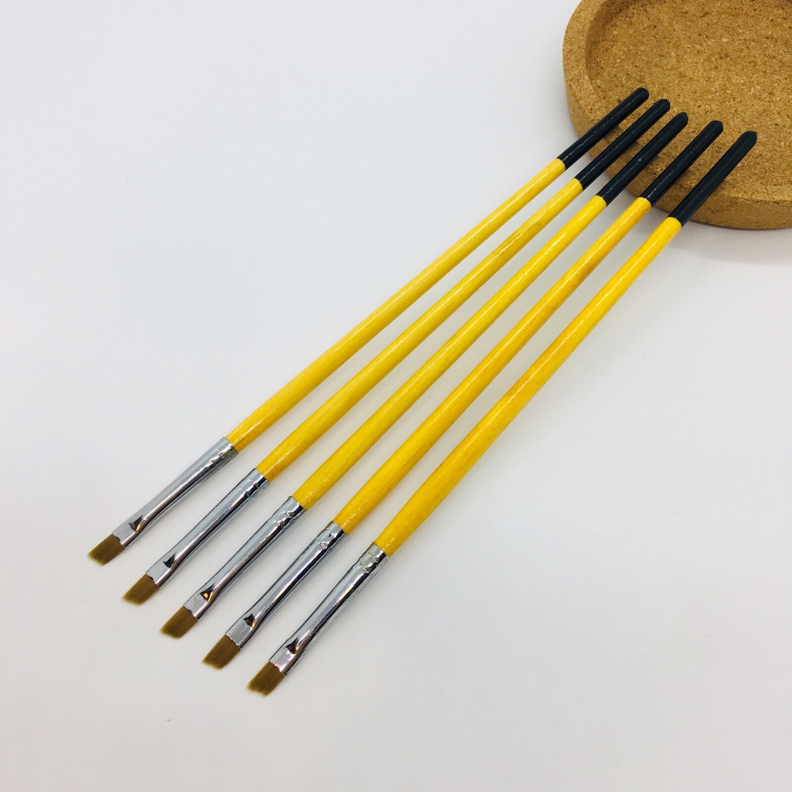 XDT Angular Tip Nail Art Paint Brush 20 Pc Set #000 Fine Micro Detail