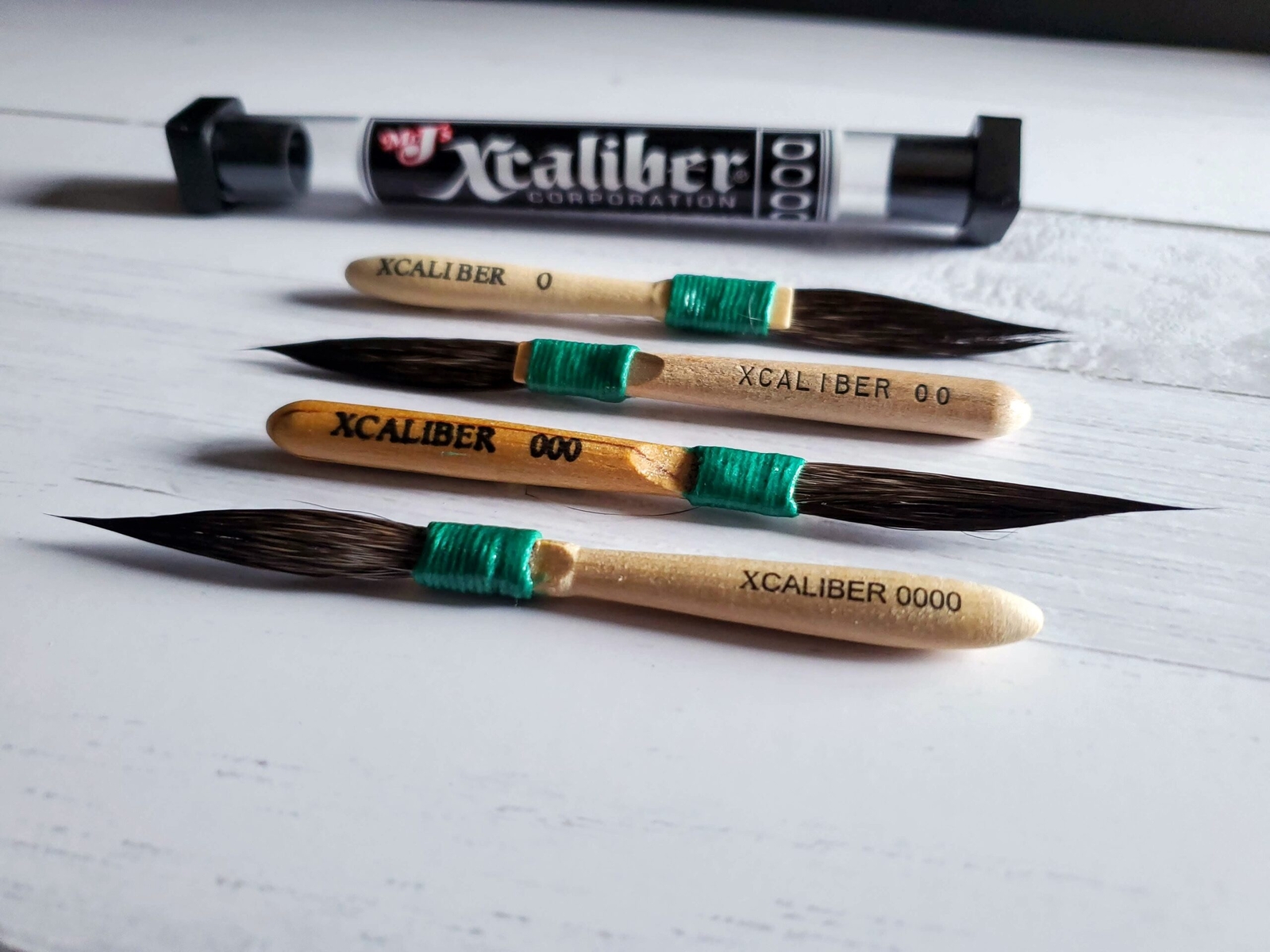 X-Caliber Pinstriping Paint Brush Sizes #0000, #000, 00,#0 OR Set of Four