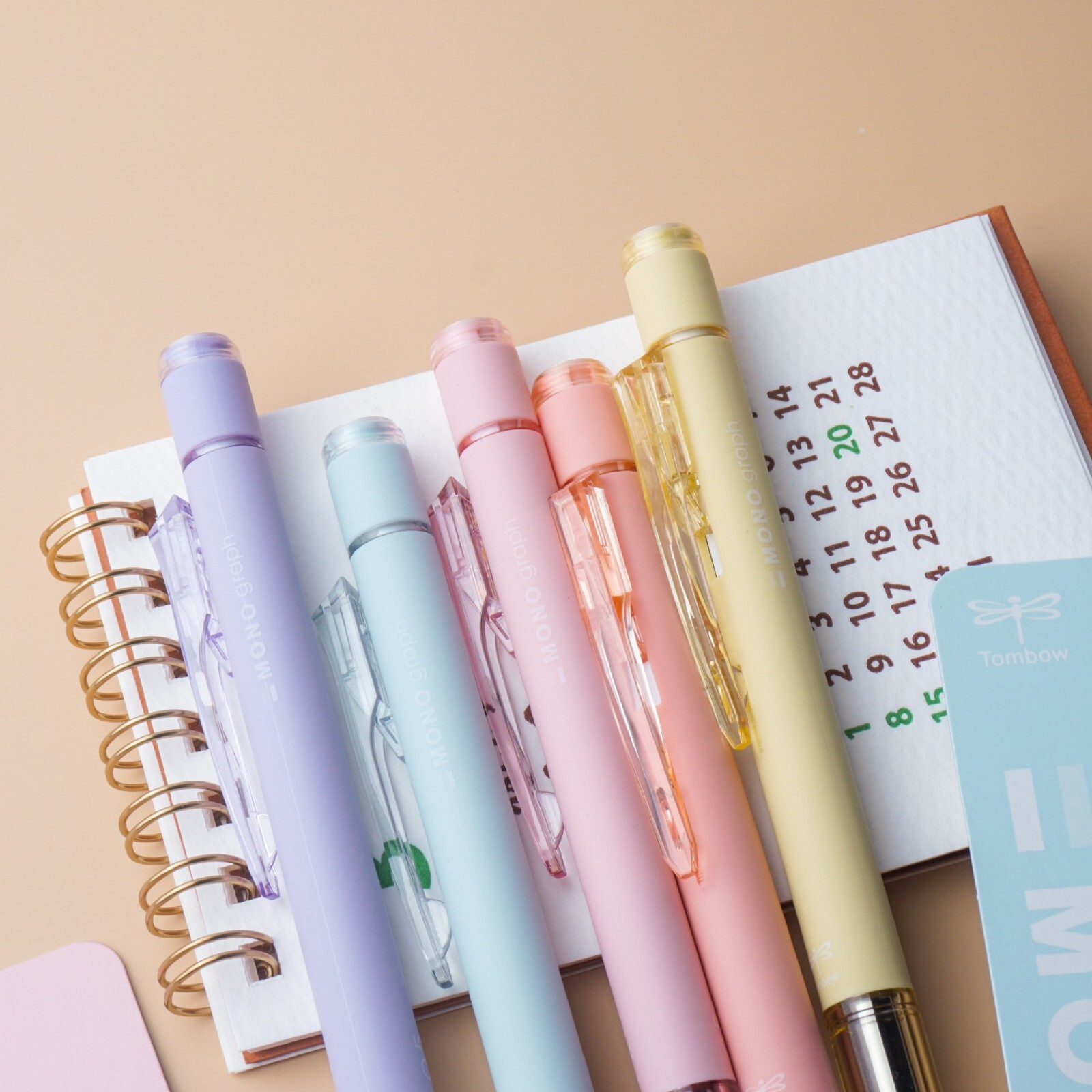 NEW Shake & Write! Tombow Mono Graph Mechanical Pencil Smoky Colours – UK Seller