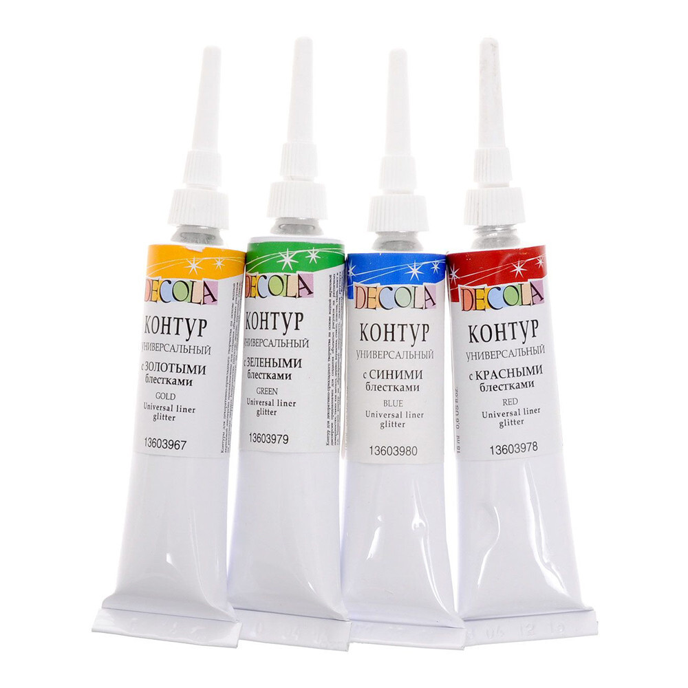 Acrylic LINER GLITTER St. Petersburg DECOLA® 18ml Universal RUSSIA