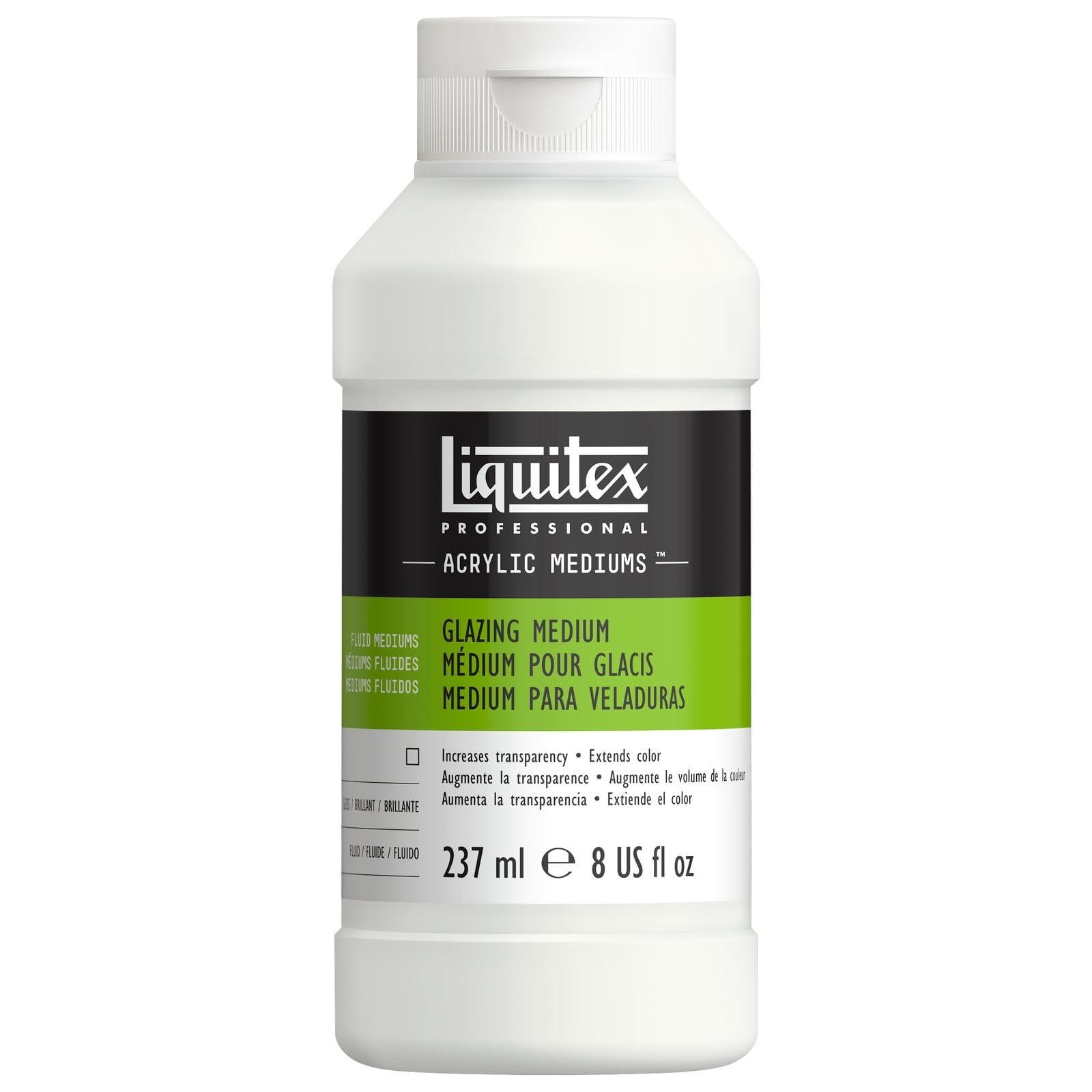 Professional Fluid Medium 237ml 8oz Glazing Medium Acrylic Paint Art Supplies