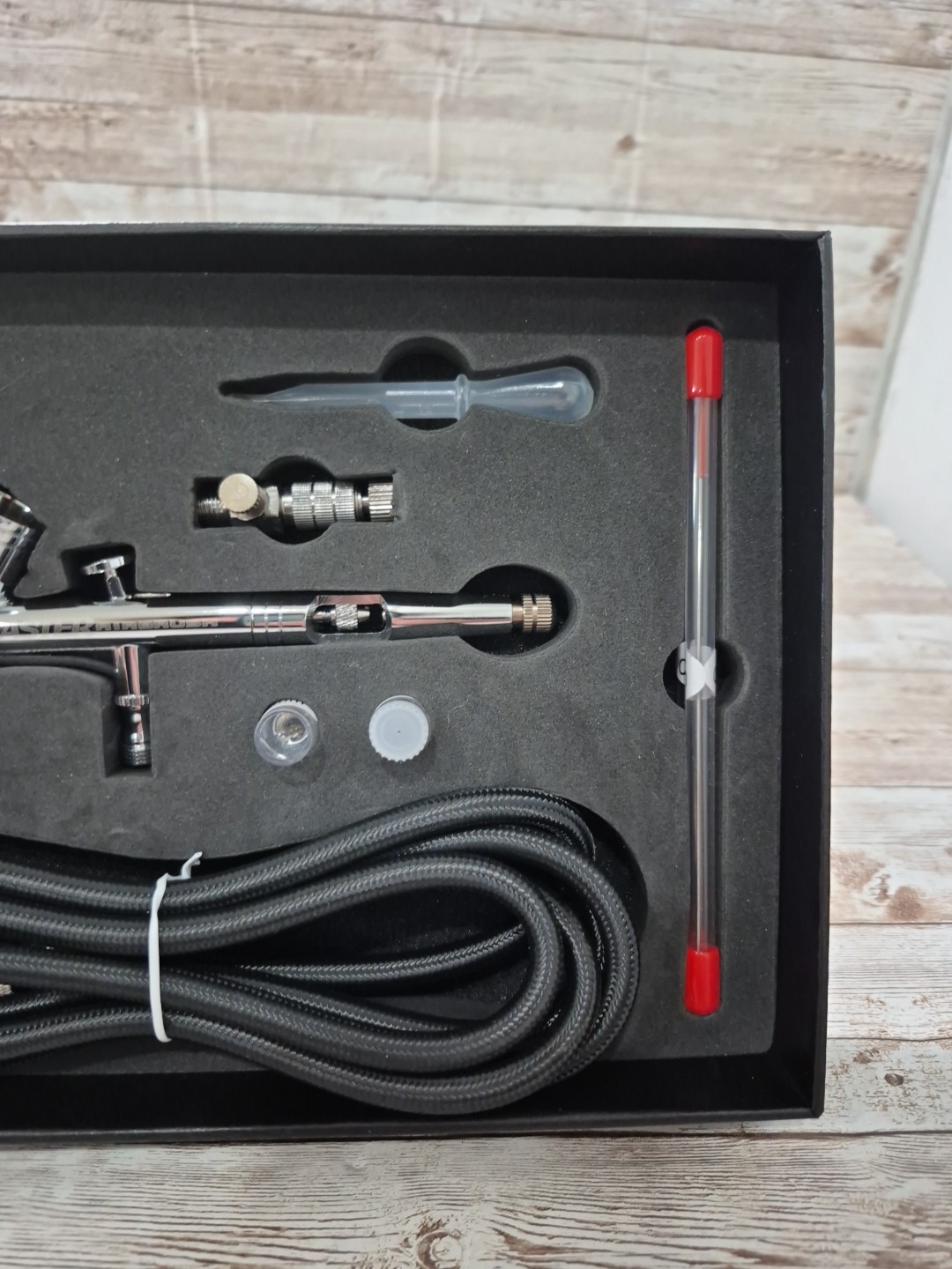 G233 Pro Set Master Gravity Airbrush Kit 2 Fluid Tips Air Hose OPEN BOX G233-set