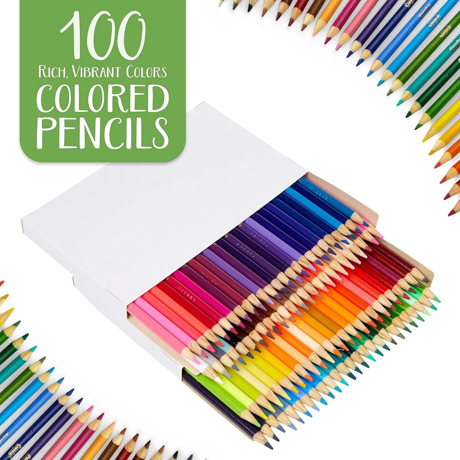 Crayola Adult Colored Pencil Set (100ct), Premium Coloring Pencils