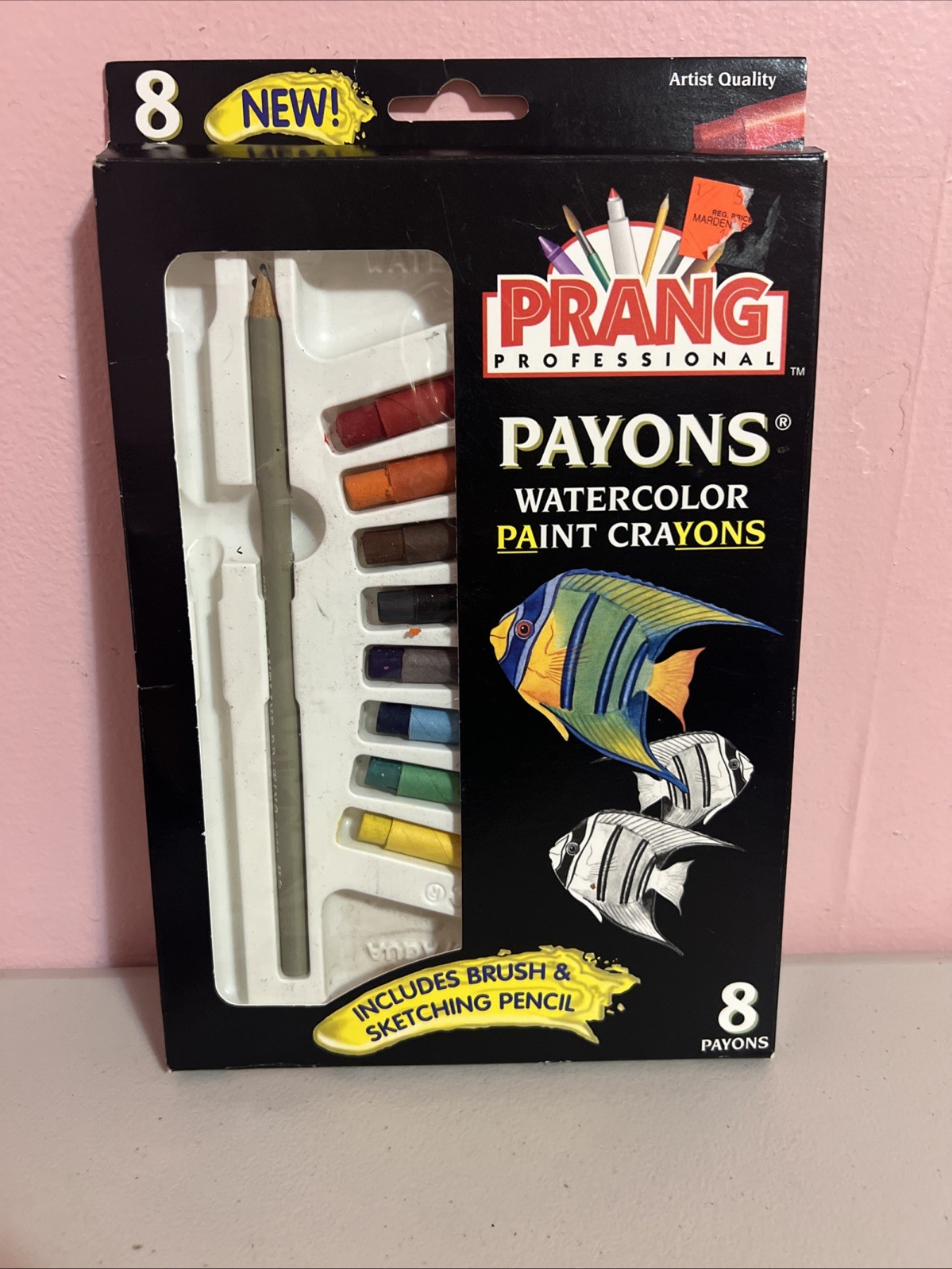Vintage Payons Watercolor Paint Crayons Prang Set Of 8