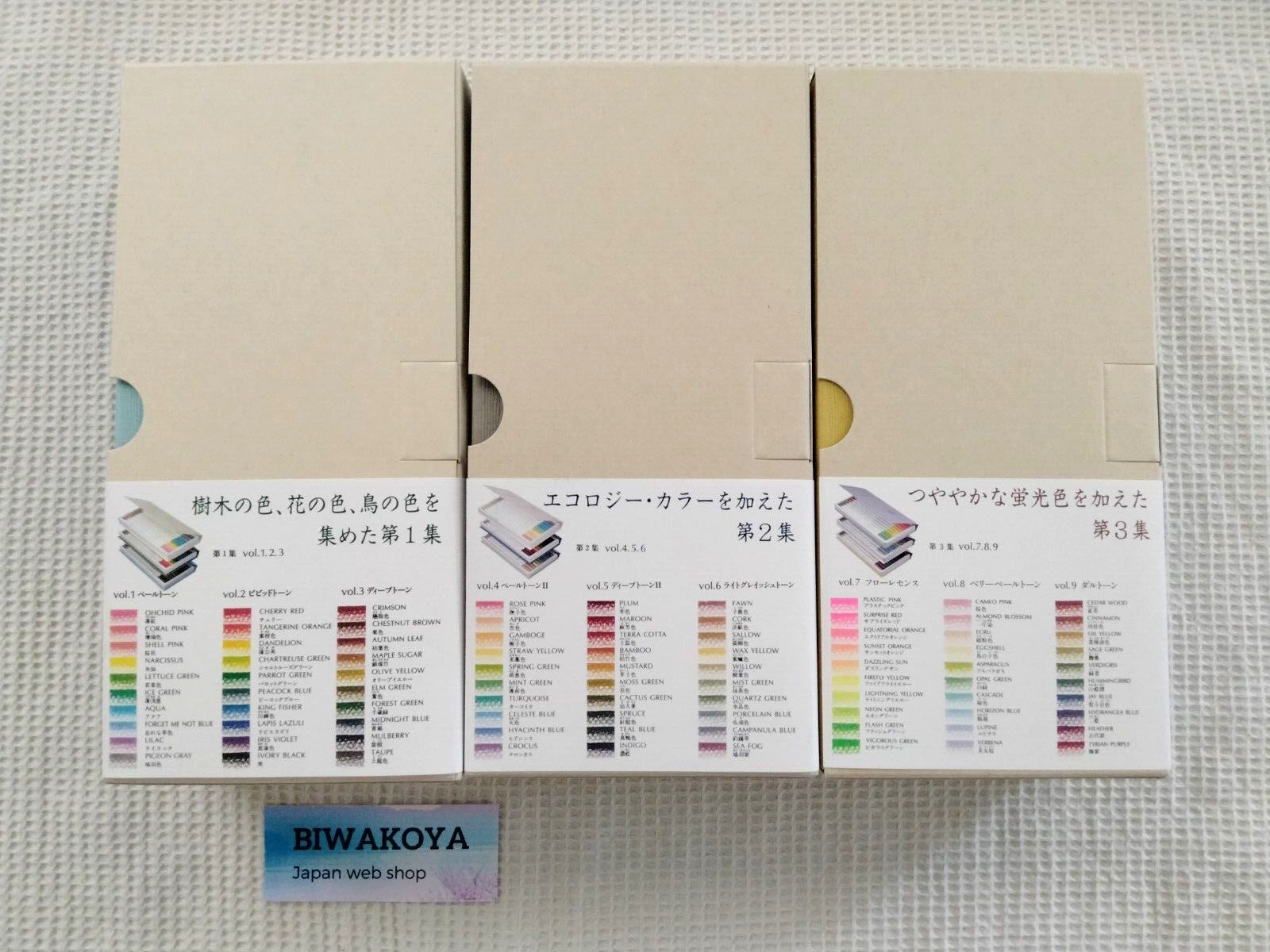 Tombow Colored Pencils Dictionary Irojiten Vol. 1,2,3 Complete Set 90 Color JP
