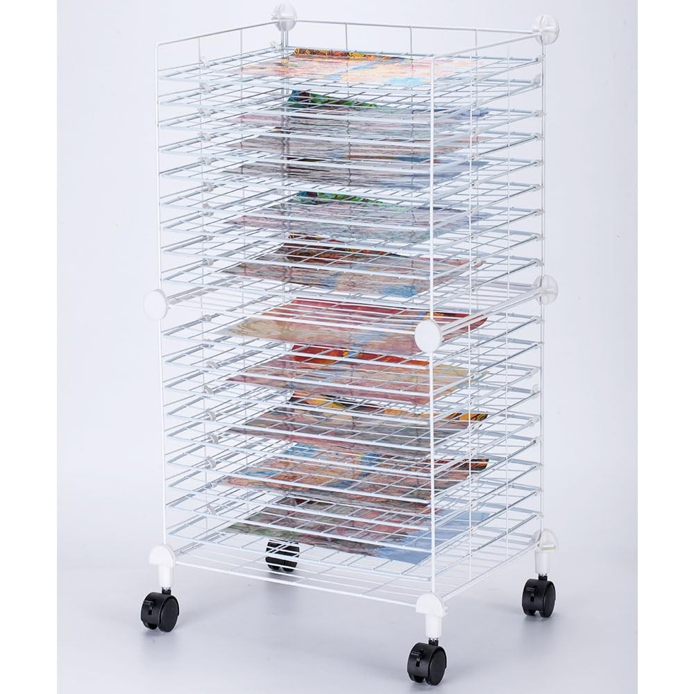 Art Drying Rack Removable Shelves ，Wall Art Drying Rack，Art Organizer for Kid…