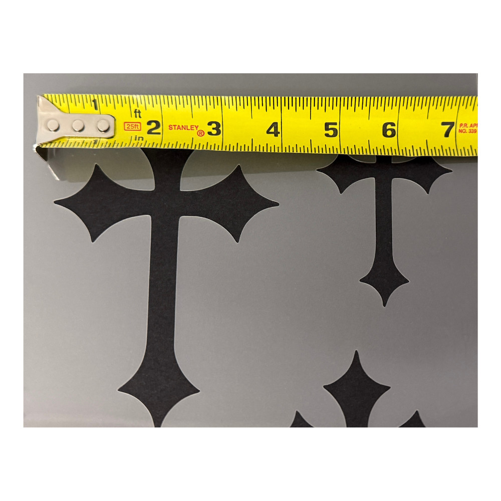 Cross #7 Stencil 10mm or 7mm Thick, Crosses, Skull, Tattoo, Tribal, Airbrushing!