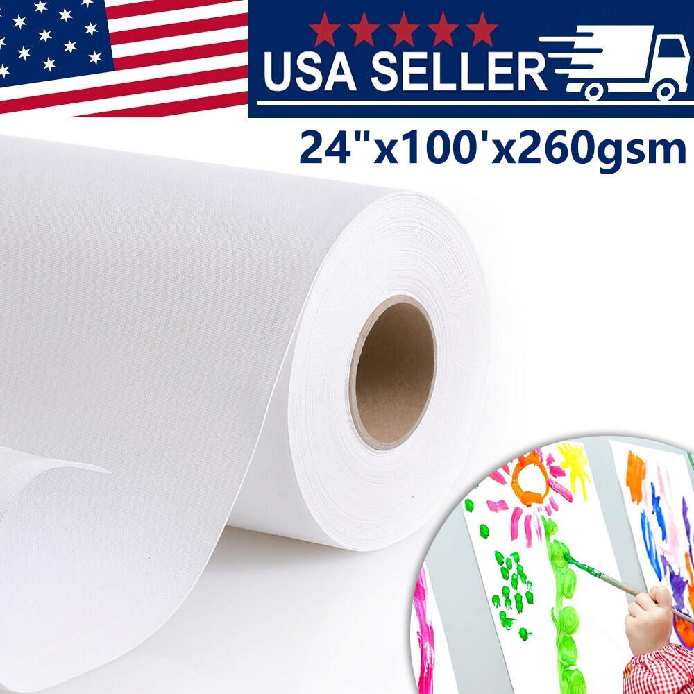 24″x100′ Waterproof Artist Canvas Roll-Polyester Matte for Any Inkjet printer