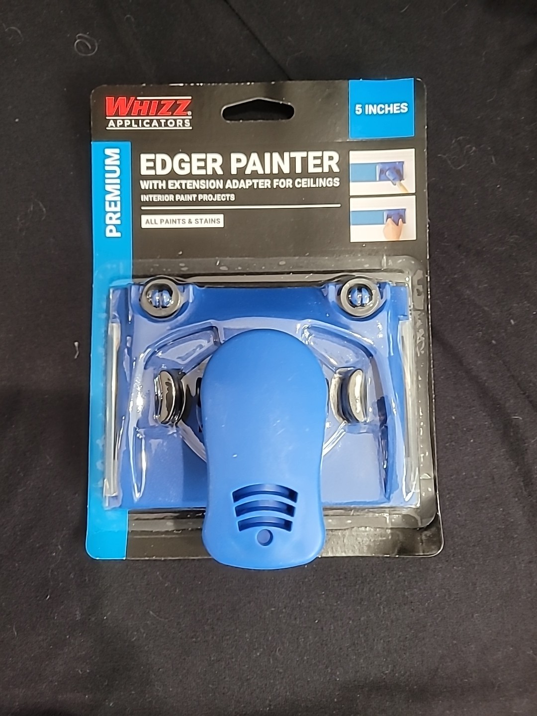 WHIZZ 90154 5” Inch EDGER PAINTER & ADAPTER FOR CEILINGS PREMIUM Painting Tools