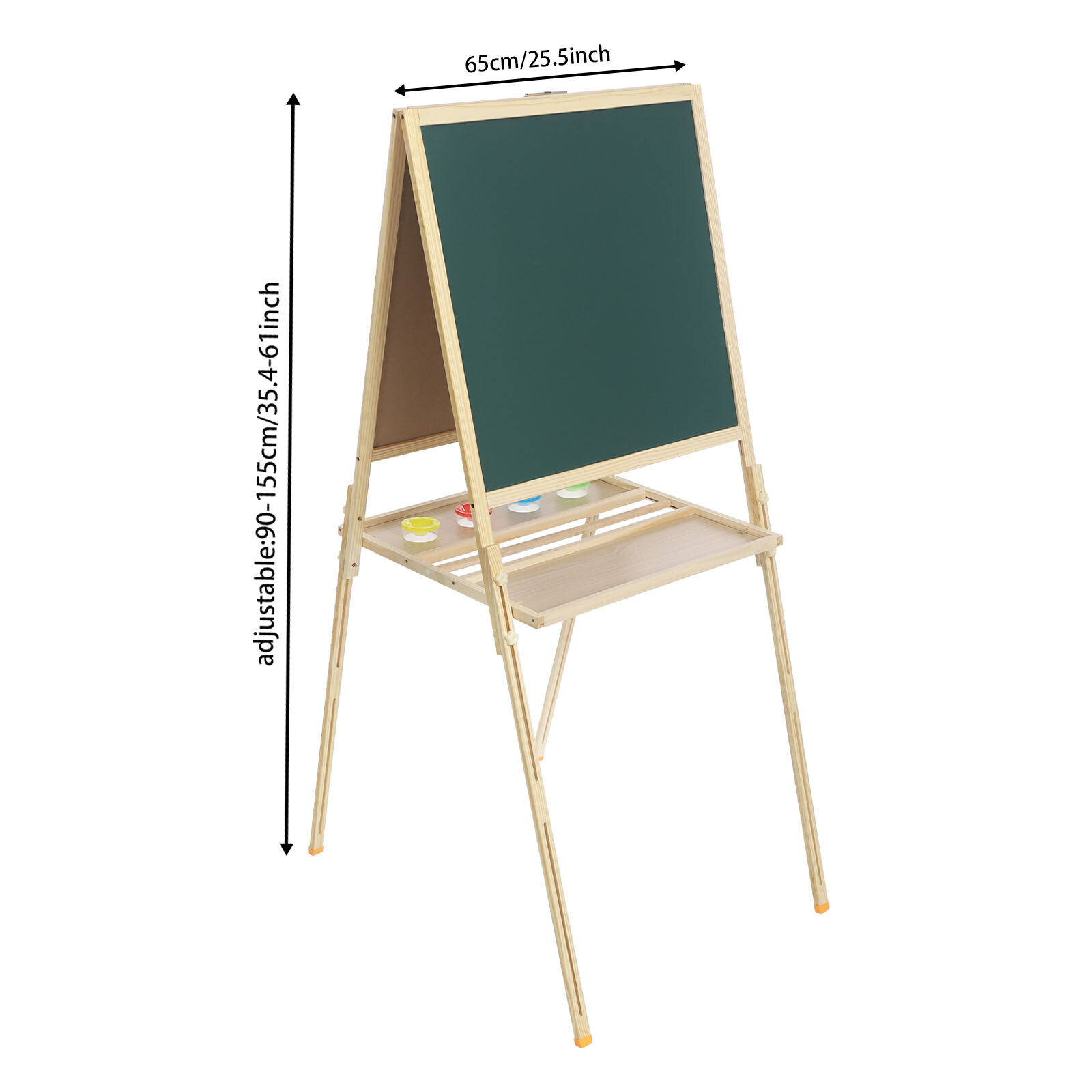 Wooden Art Easel Studio H-Frame Easel Holds Canvas Beechwood Artists Easel