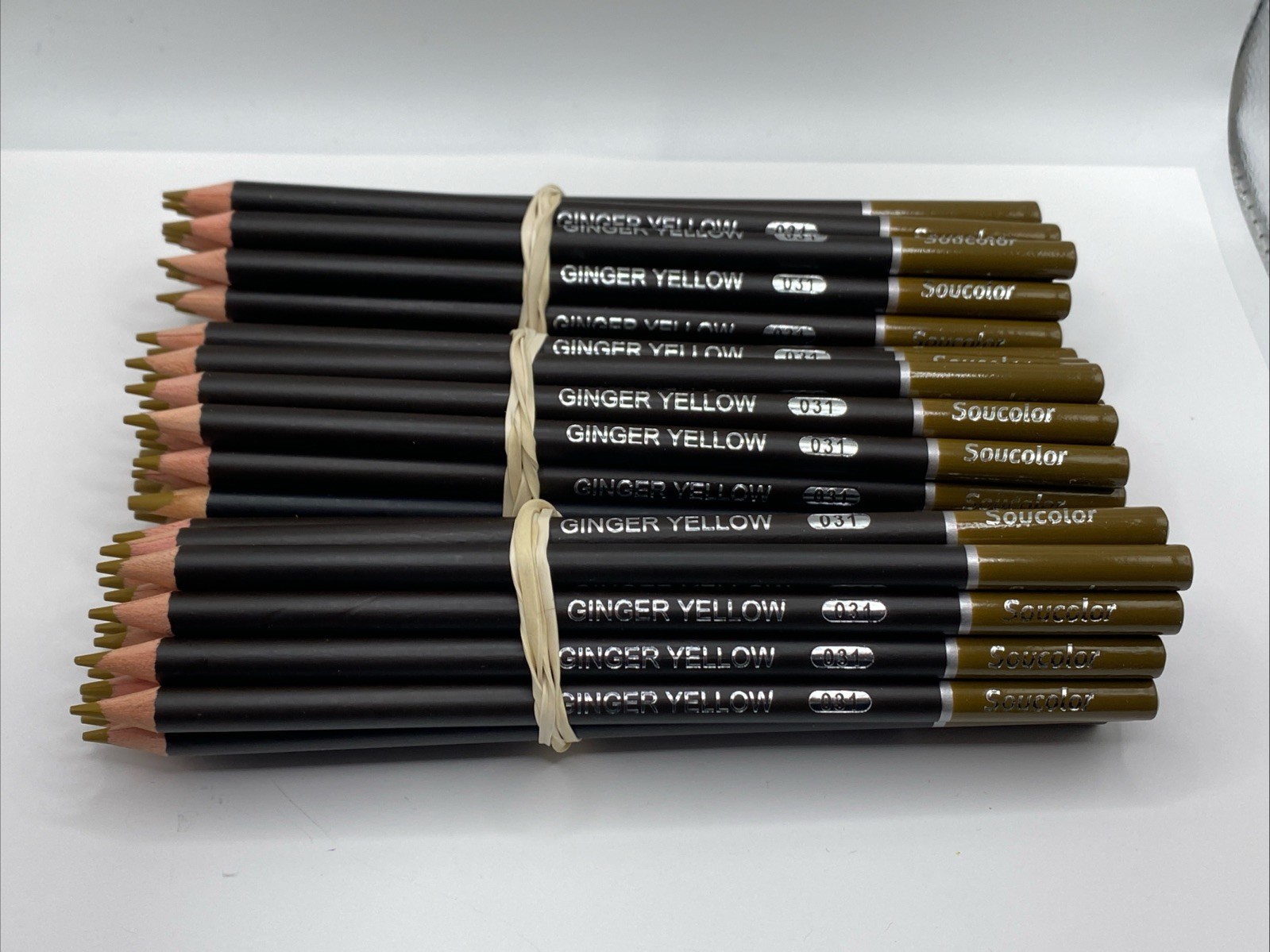 031 GINGER YELLOW (60) Count) – Soucolor Colored Pencils – 4.0 mm Soft Core
