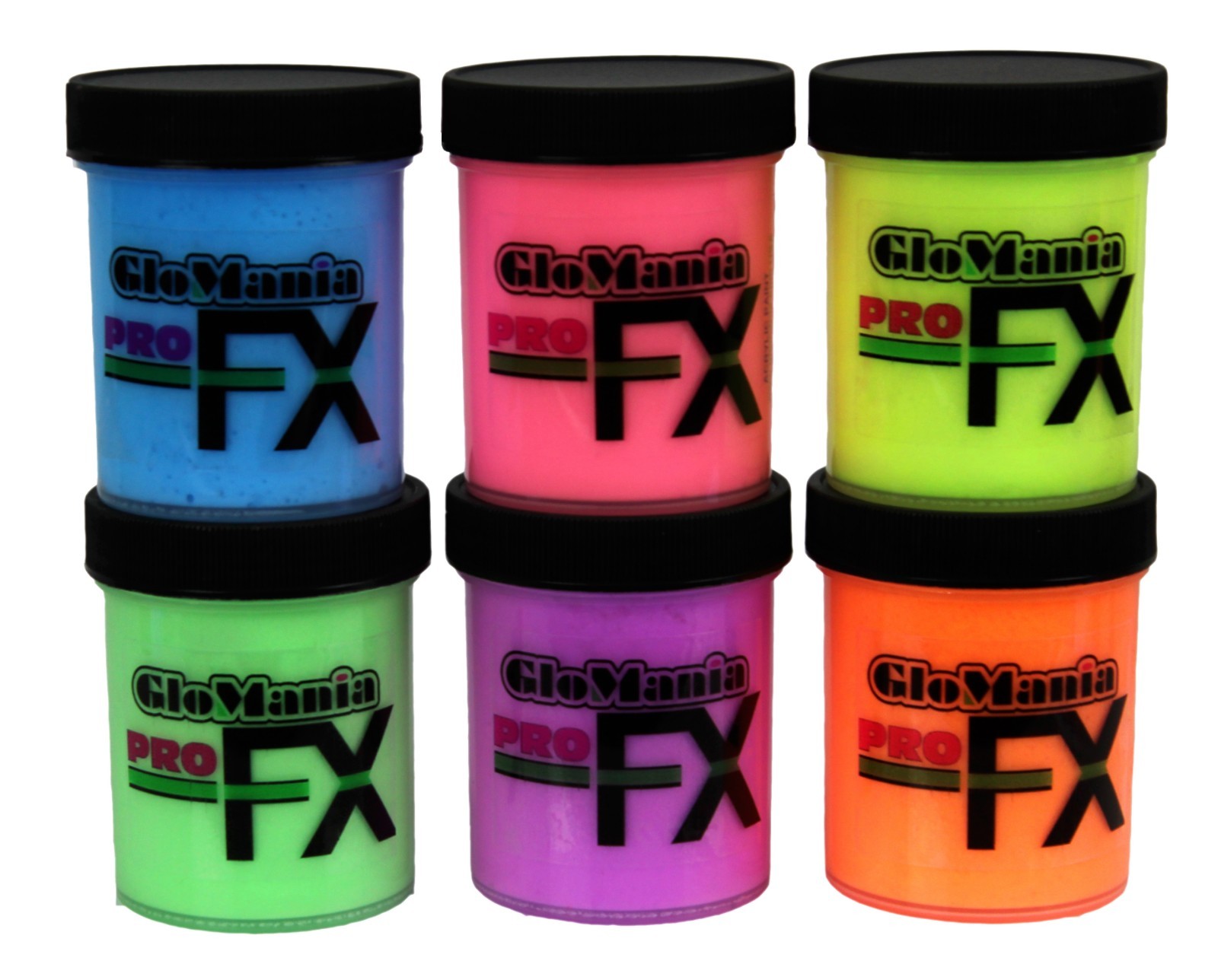 GLOW IN THE DARK DAY VISIBLE STENCIL NURSERY PAINT 2OZ X 6 SOOTHING NIGHT GLOW