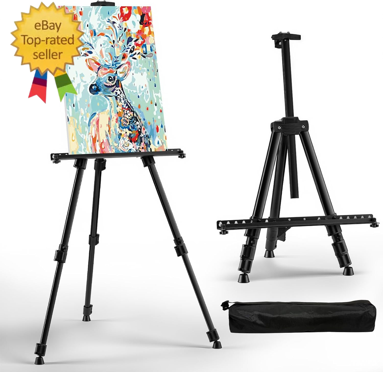 66″ Adjustable Art Easel Stand Folding Metal Display Painting Canvas Tripod