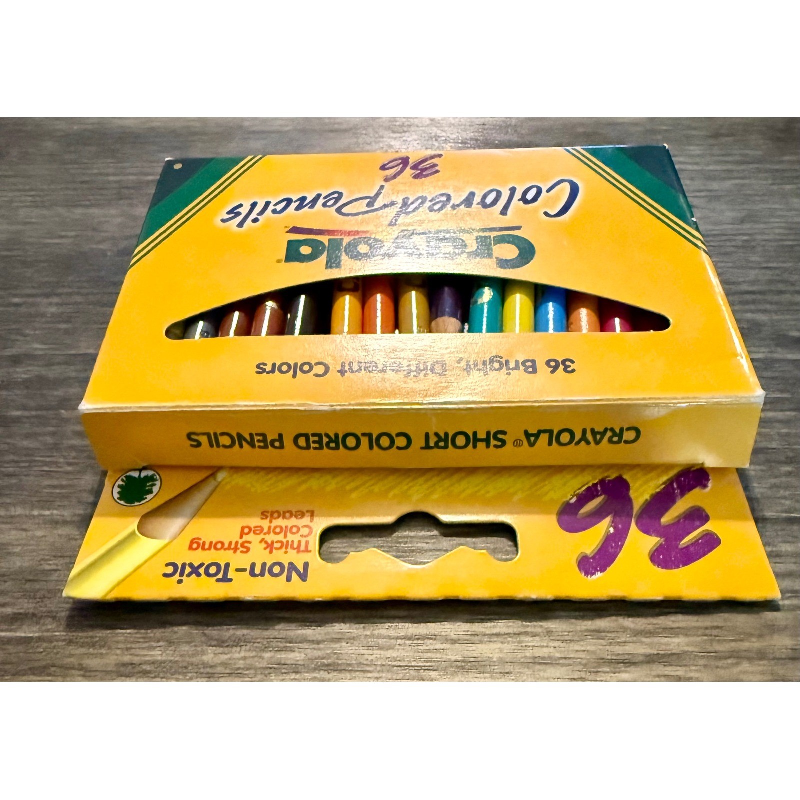 Crayola Colored Pencils 36 Count Short Multicolor Good Vintage 1997 Art Supplies