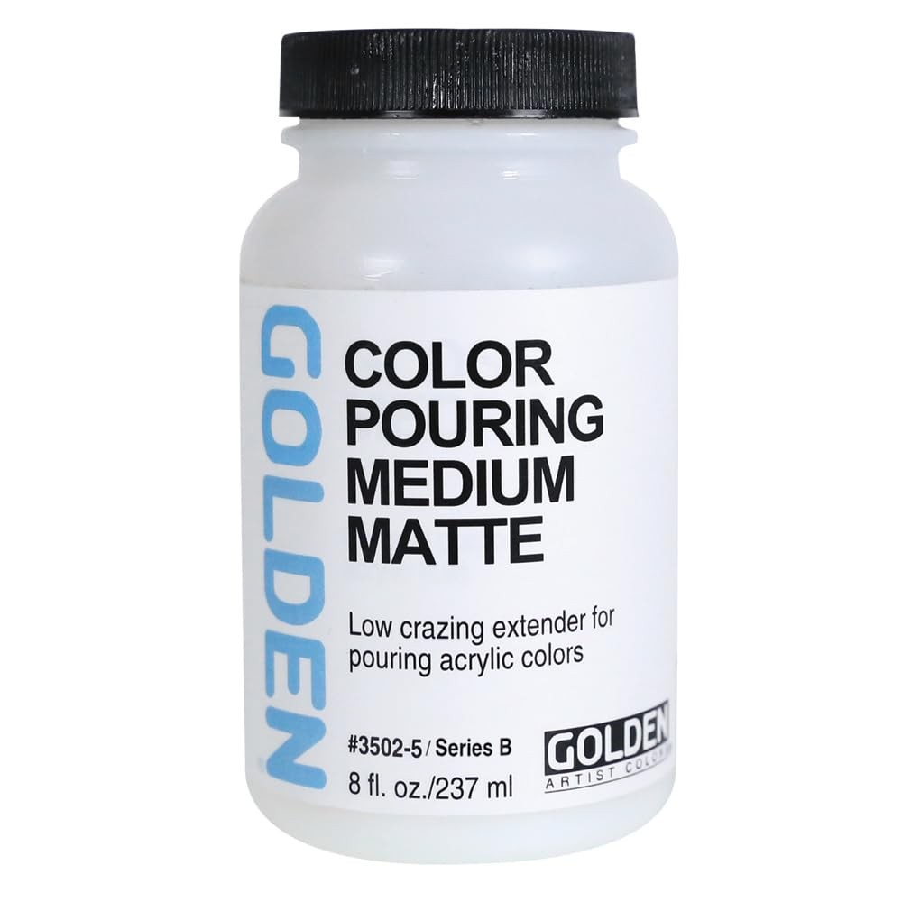 1 PCS 8 Fl Oz Color Pouring Medium Matte Jar Professional Acrylic Medium