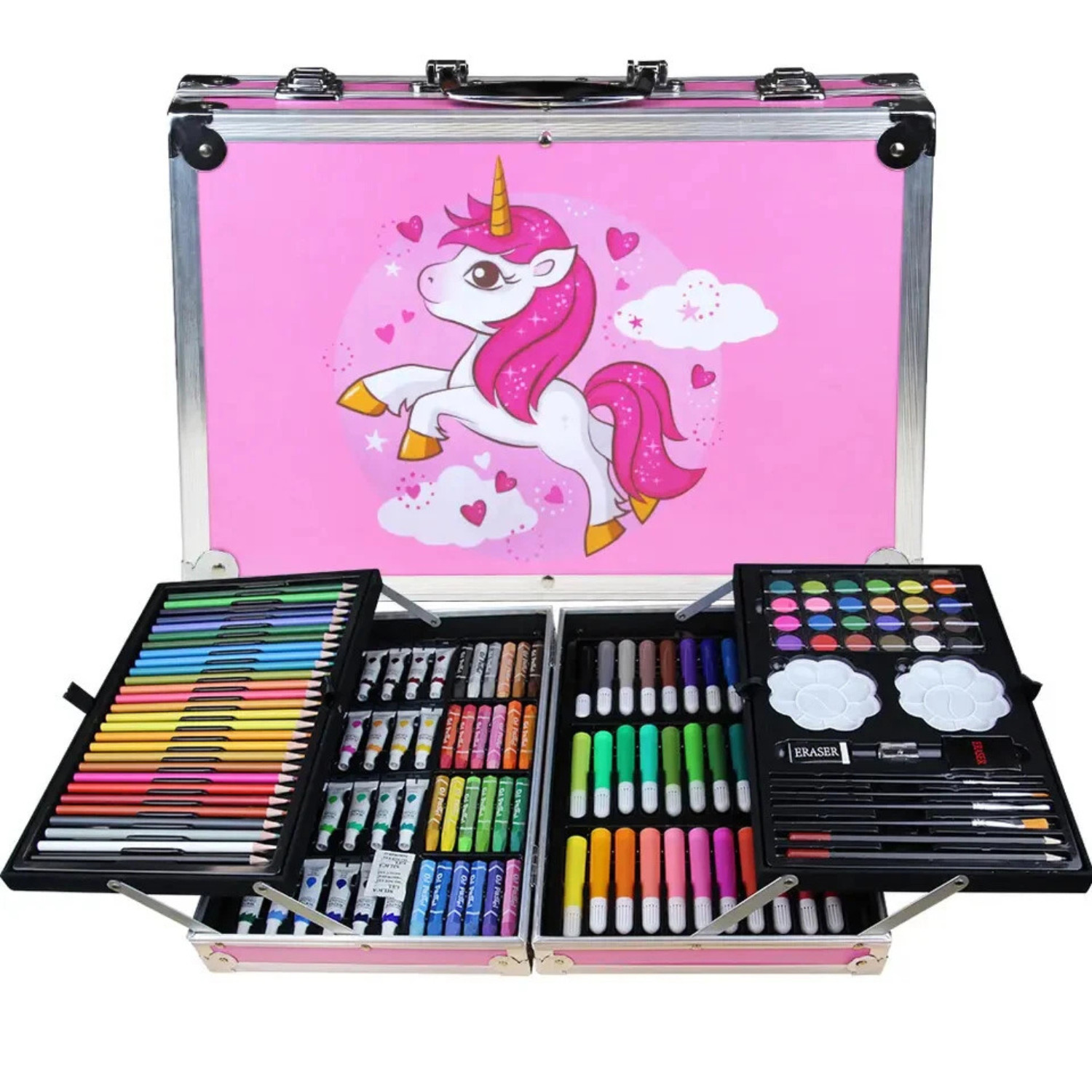145pc Art Drawing Set Kit For Kids Childrens Teens Adults Supplies Paint Pencil