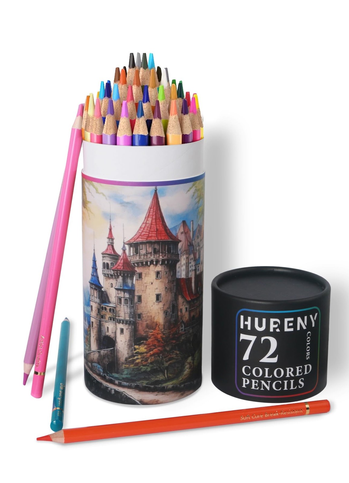 Colored Pencils for Adult Coloring Books, Set of 72, Oil-Based Core Drawing P…