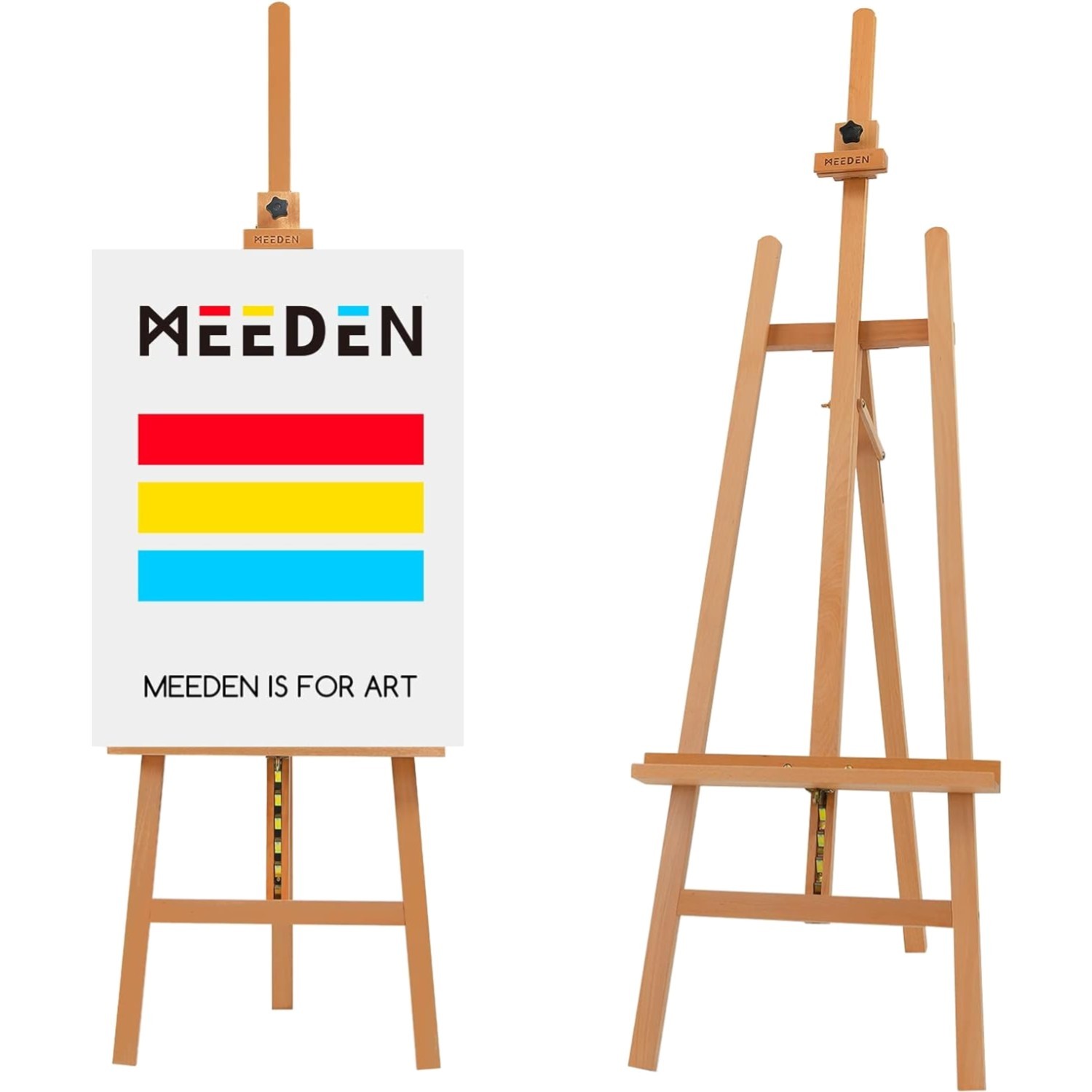 Solid Beech A-Frame Easel with Tilt Function – For Engaging Artistic Expression