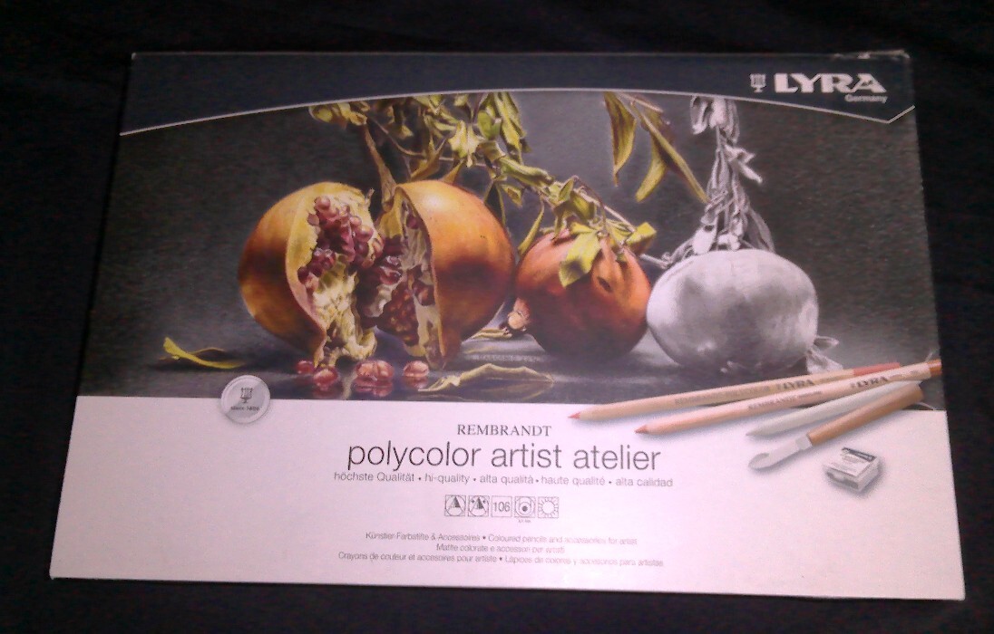 Lyra Rembrandt Polycolor Artist Pencils Set of 100 + Accessories in Wooden Box