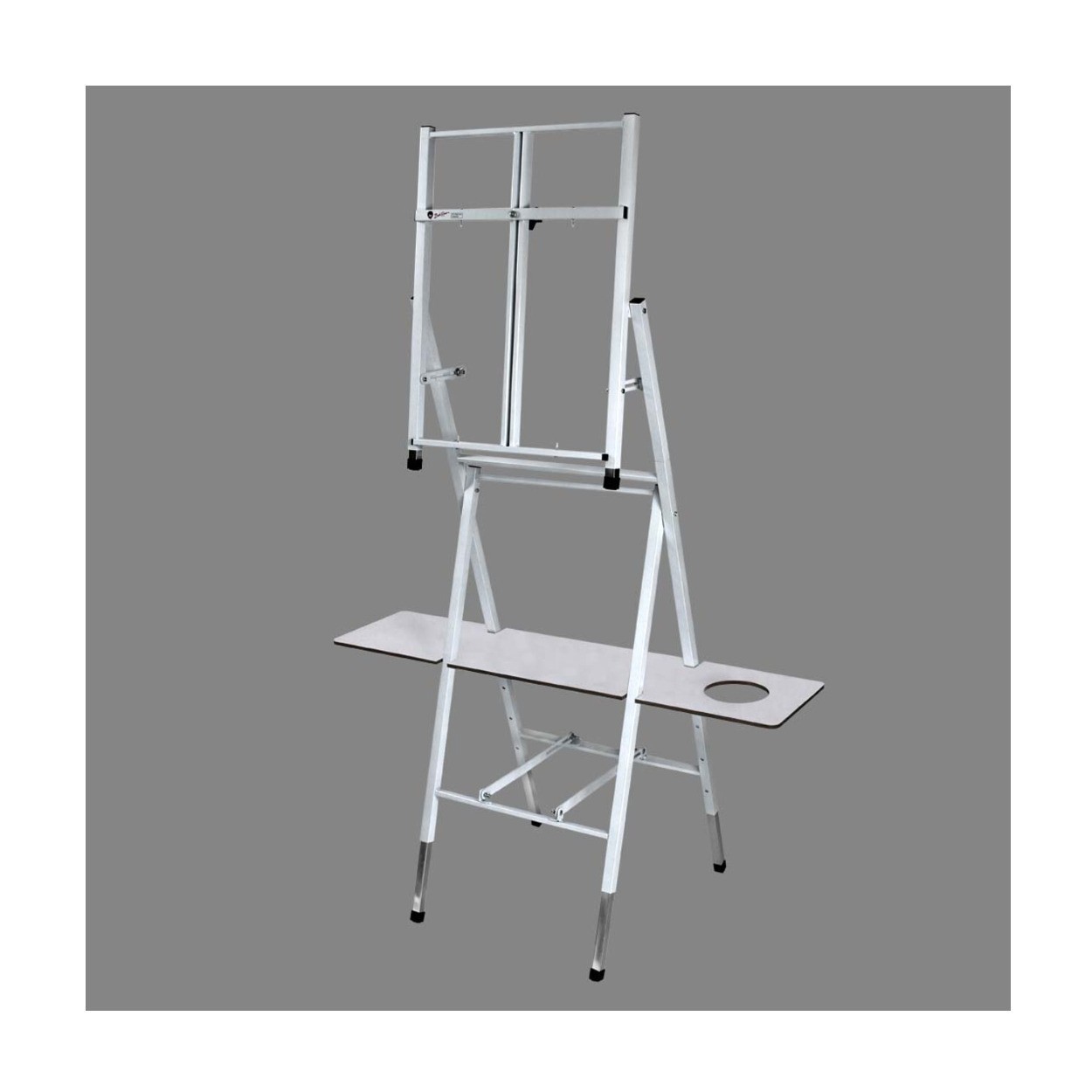 Bob Ross 2-in-1Floor Standing Tabletop Studio Easel – 4 Legged Metal (White)