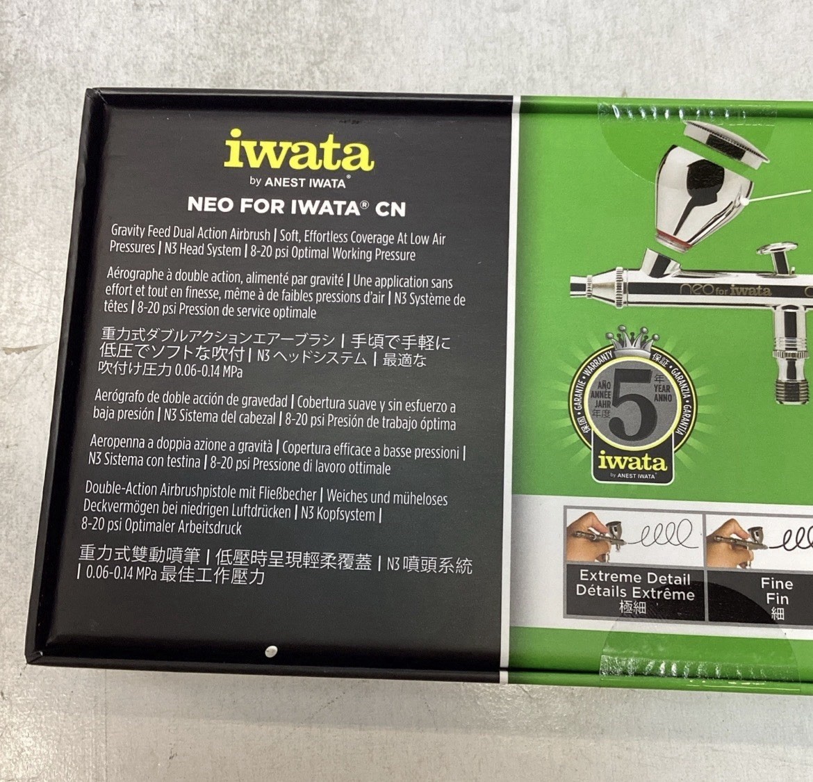 Iwata N4500 NEO CN Gravity Feed Dual Action Airbrush 0.35mm