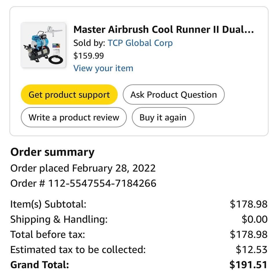 Master Airbrush & Compressor – Cool Runner II BRAND NEW STILL IN AMAZON BOX