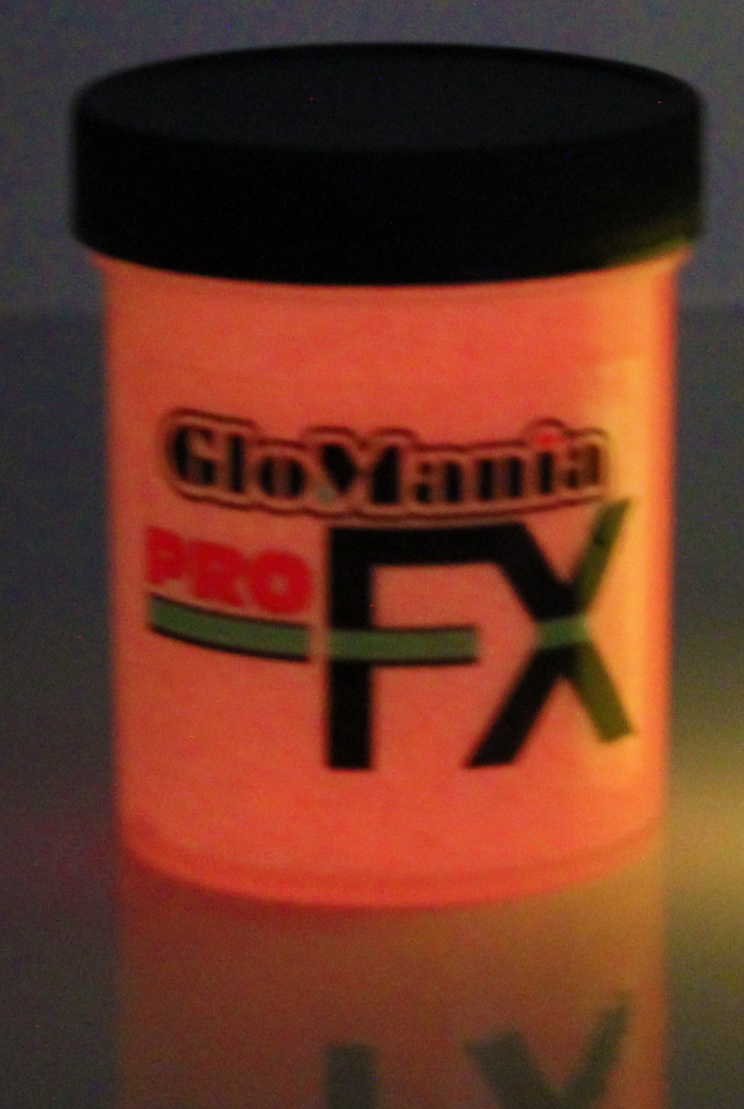 RED GLOW in the DARK Daytime Visible & UV Reactive Paint 1oz-2oz