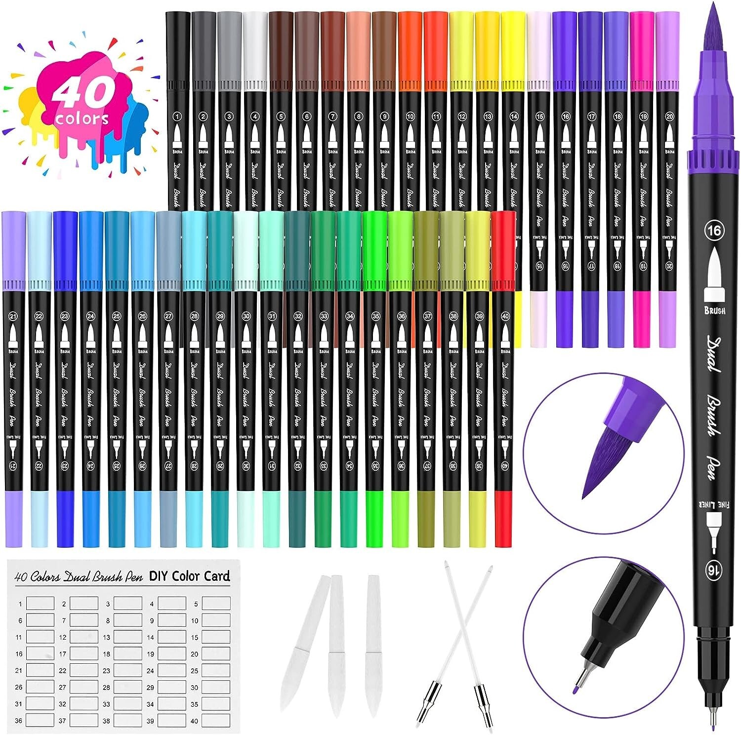 Coloring Art Paint Fine Felt Tips Fineliner Draw Color Pens Porous Point Markers