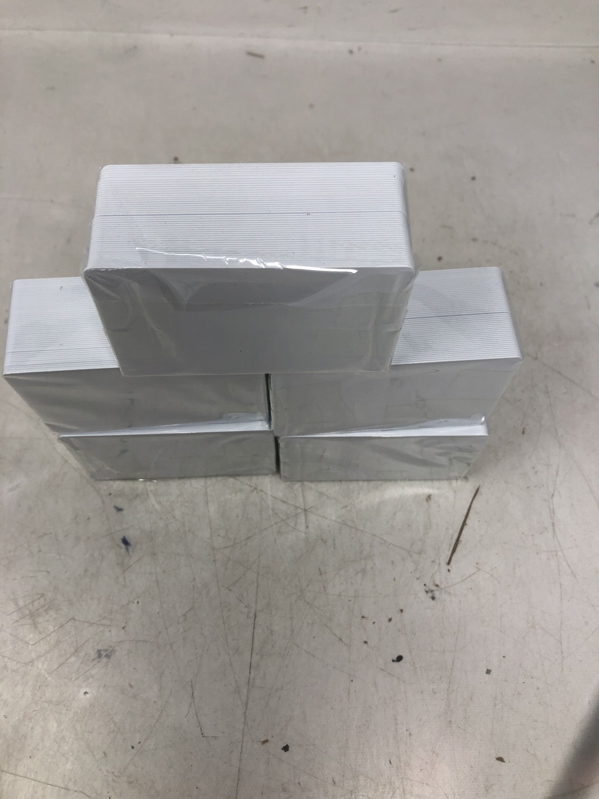 Premium Blank Credit PVC Cards Qty:250 Blank White CR80.30 Cards