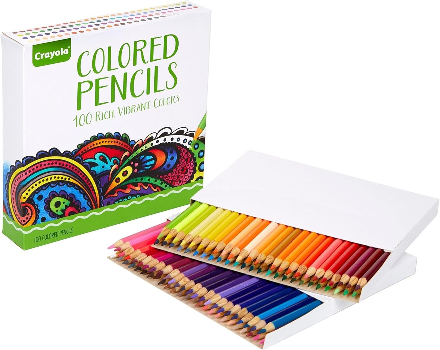 Crayola Adult Colored Pencil Set (100ct), Premium Coloring Pencils
