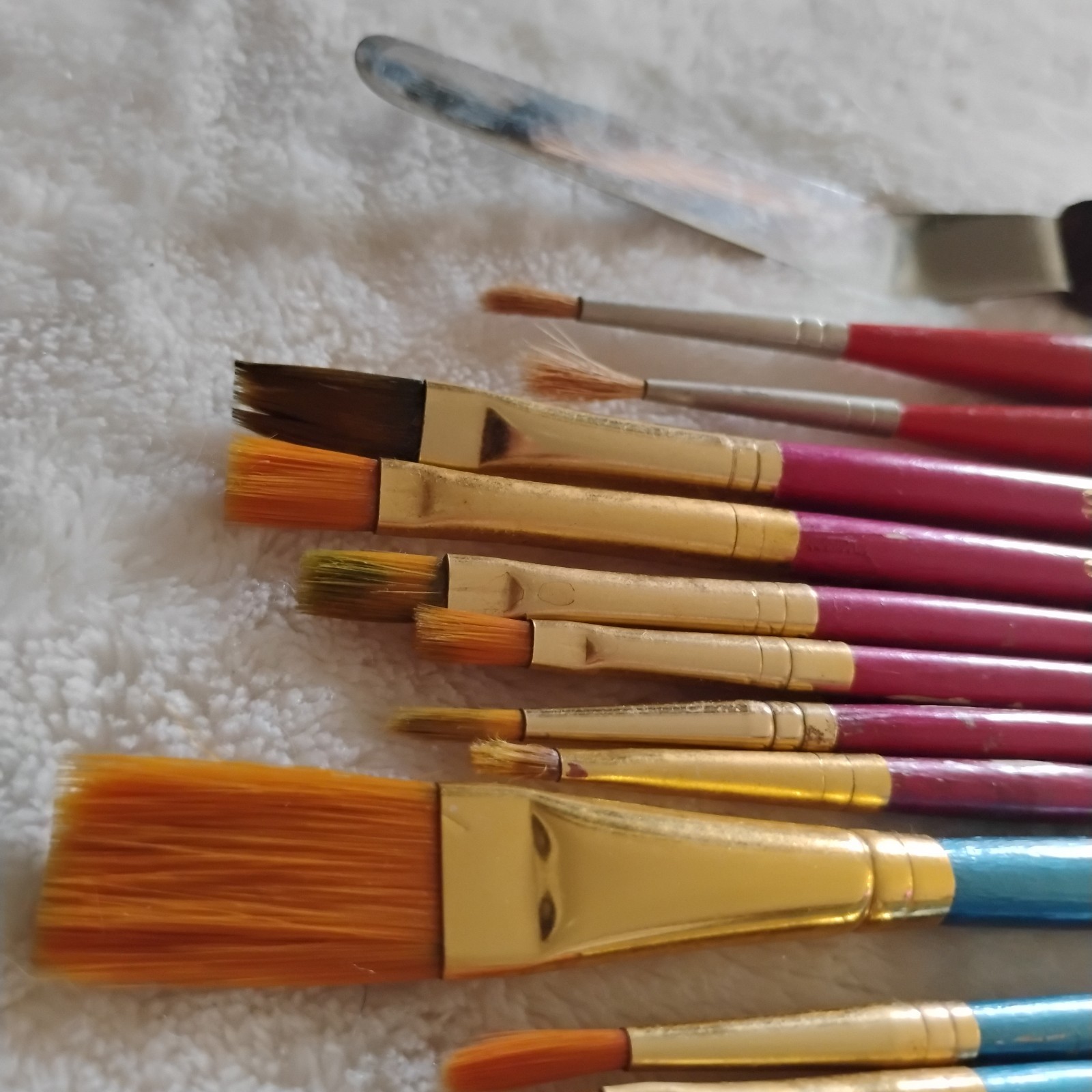 Loew-Cornell Paint Brush Lot 18pc Vintage Germany La Corneille 7350 435 2048