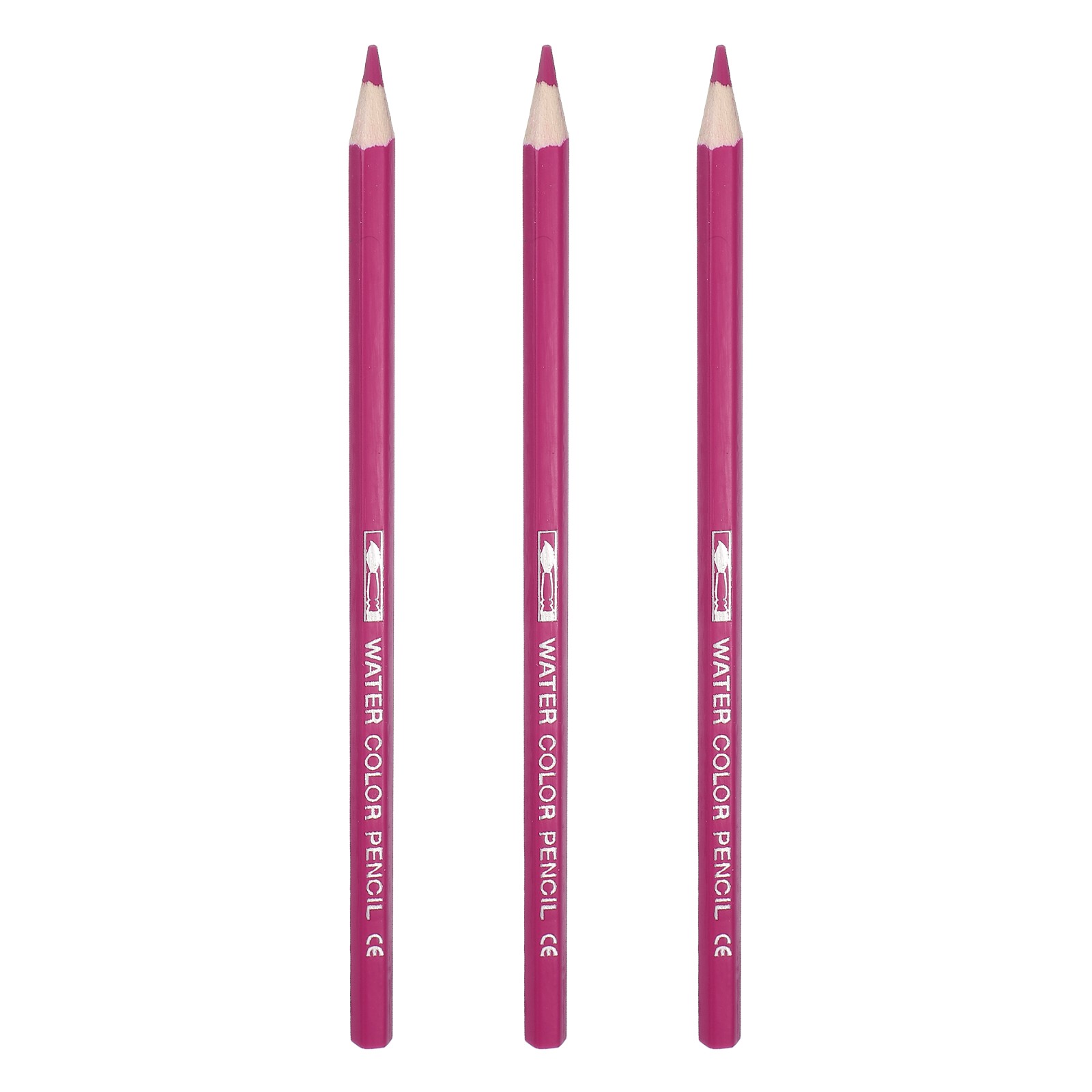 3Pcs Watercolor Pencils for Coloring Drawing Painting,Peach Blossom Red