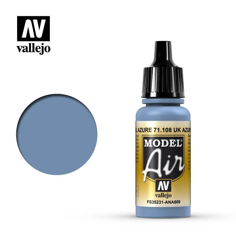 Vallejo 71109 Model Air Faded P.R.U. Blue Acrylic Paint 17ml – US