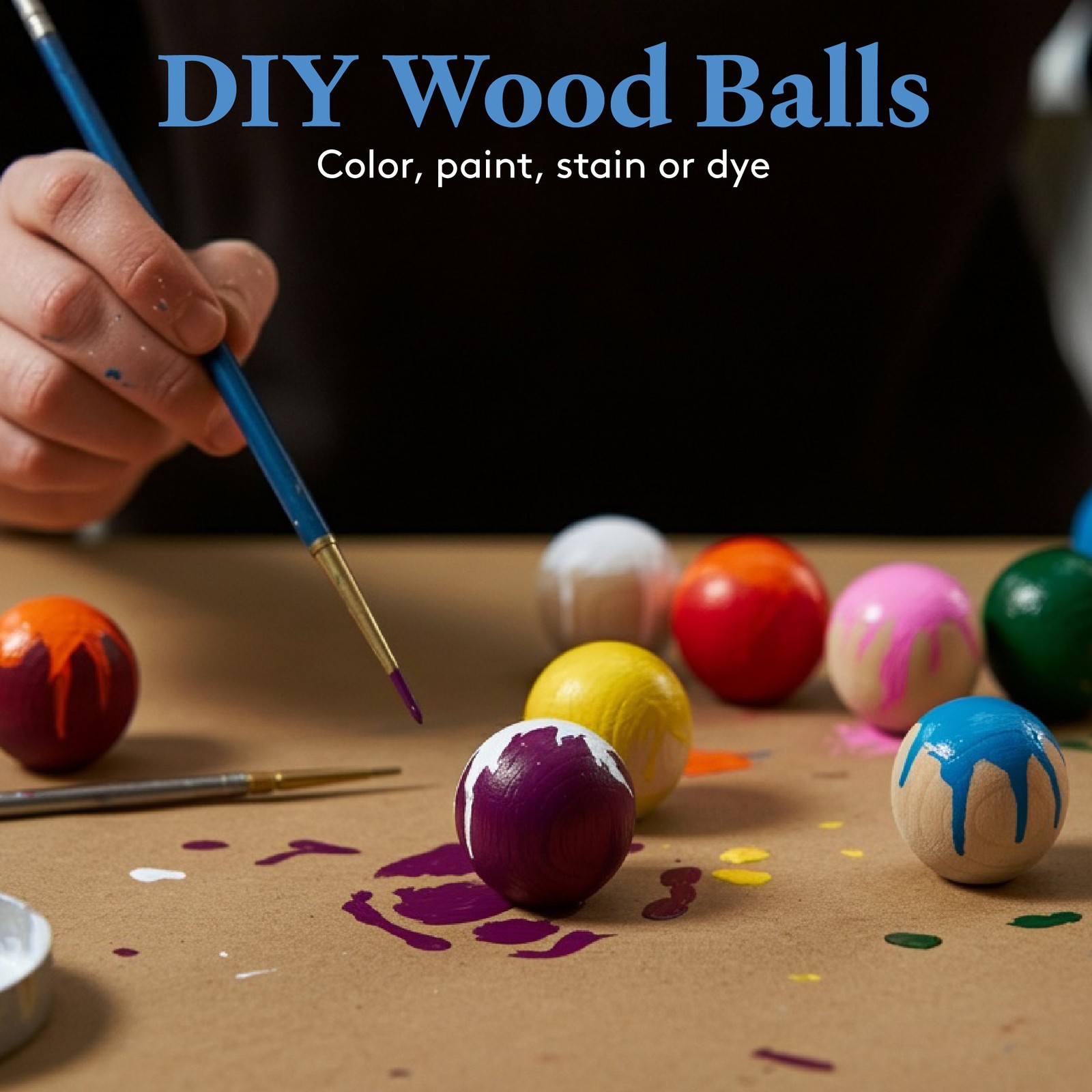 Wooden Balls 4 inch Unfinished, Round, Birch Hardwood Craft Balls | Woodpeckers