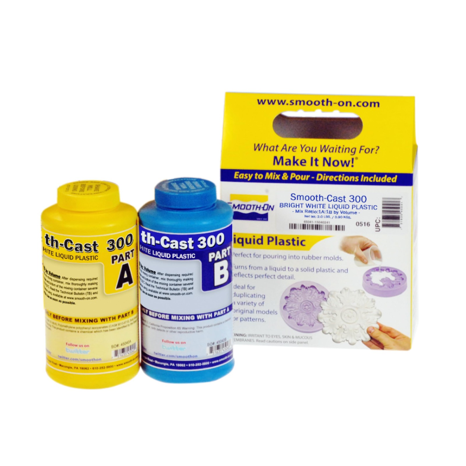 Smooth-cast™ 300: Bright White, Low Viscosity, Liquid Plastic Casting