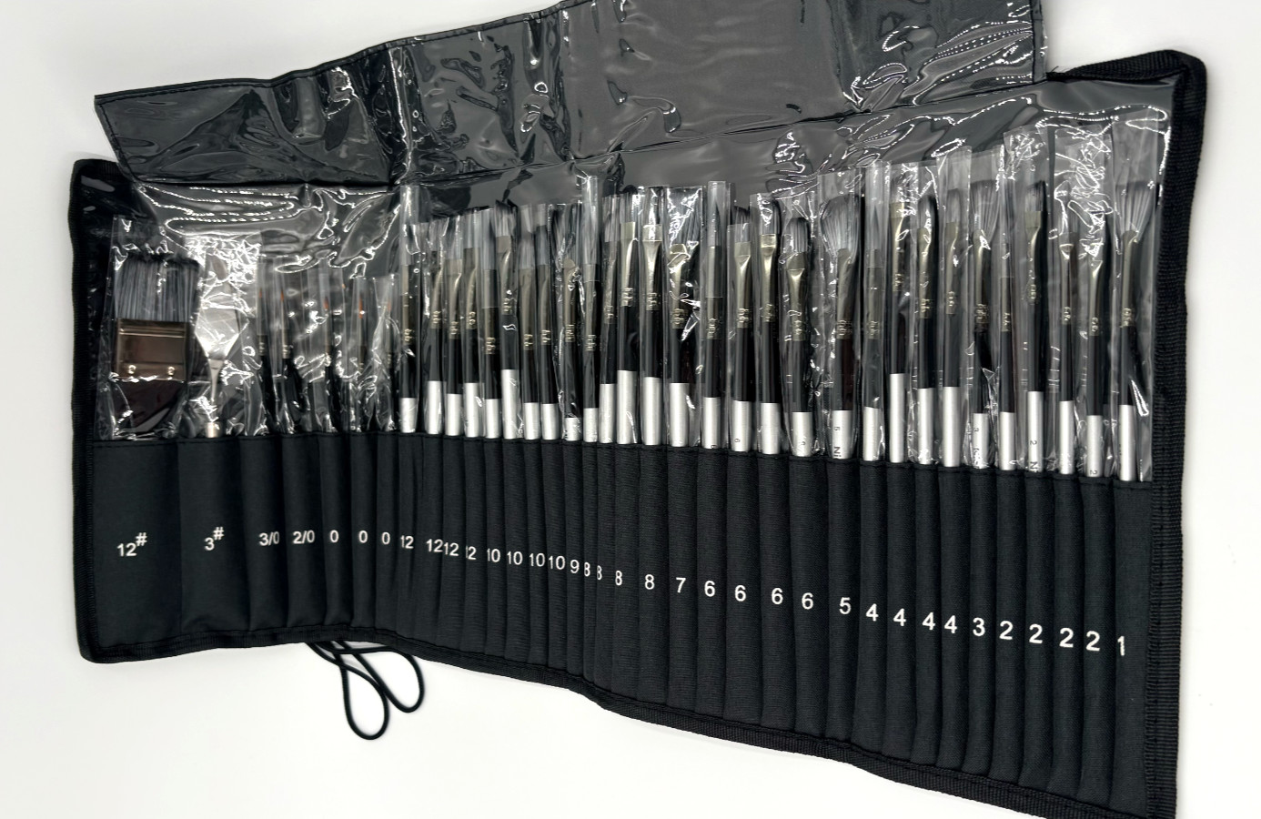 Nicpro 36 PCS Paint Brush Set, Professional Acrylic Paint Brushes W/case-NWOT