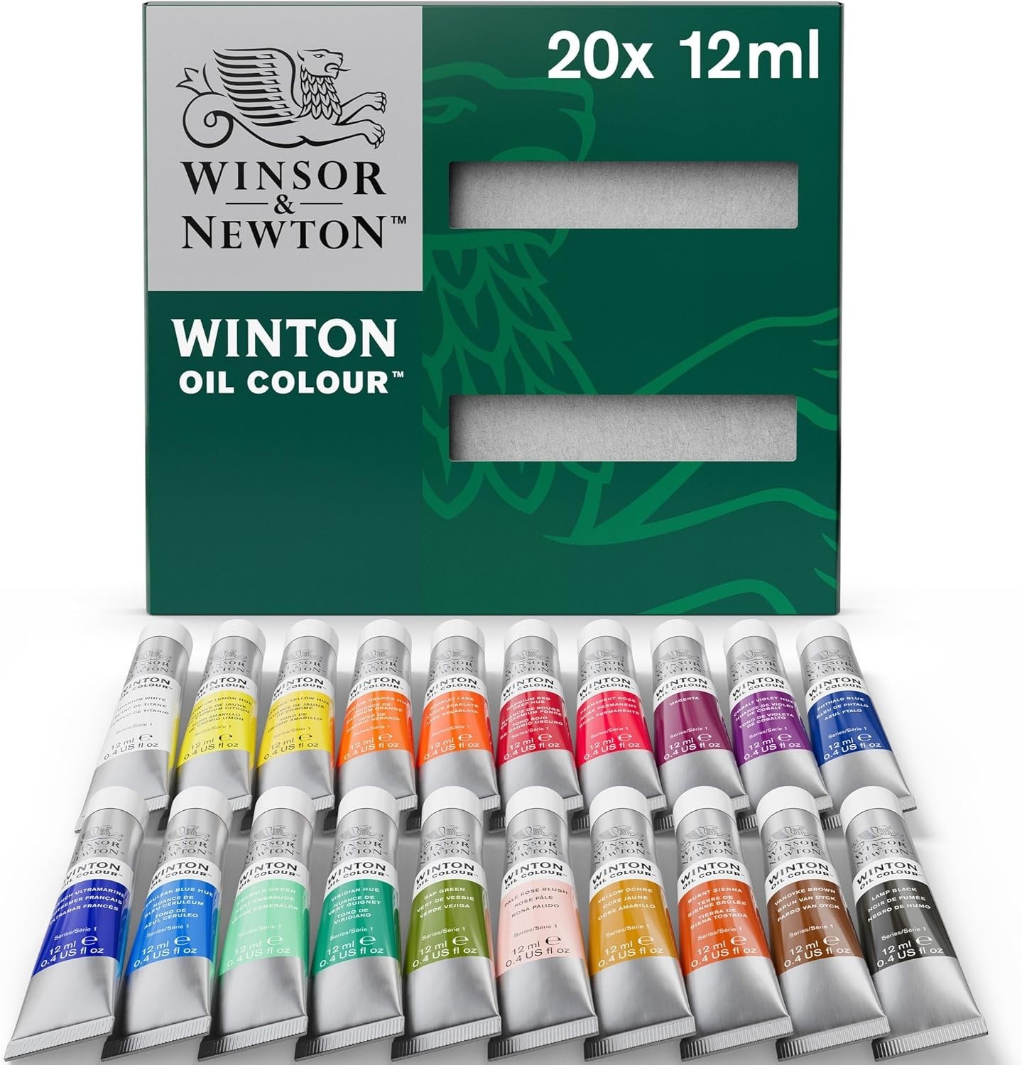 Artistry Awaits – Winton Oil Color Set, 20 x 12ml Tubes for Beginners