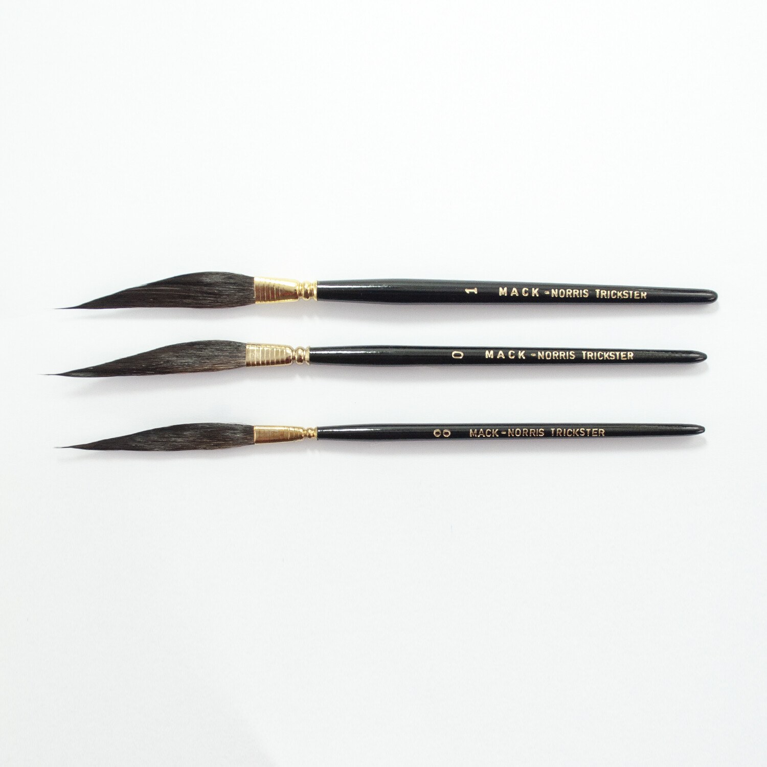 Mack Norris Trickster Striper Pinstripe Paint Brush Sizes #00, 0, 1 OR Set of 3