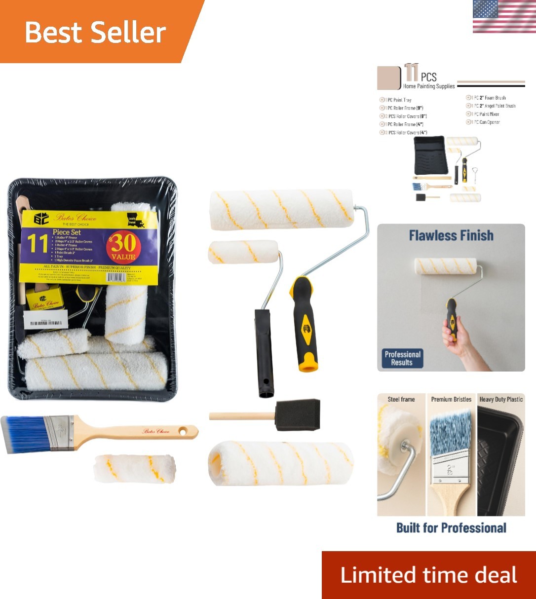 Ultimate 11 Piece Paint Tray Set for Professional Interior & Exterior Projects