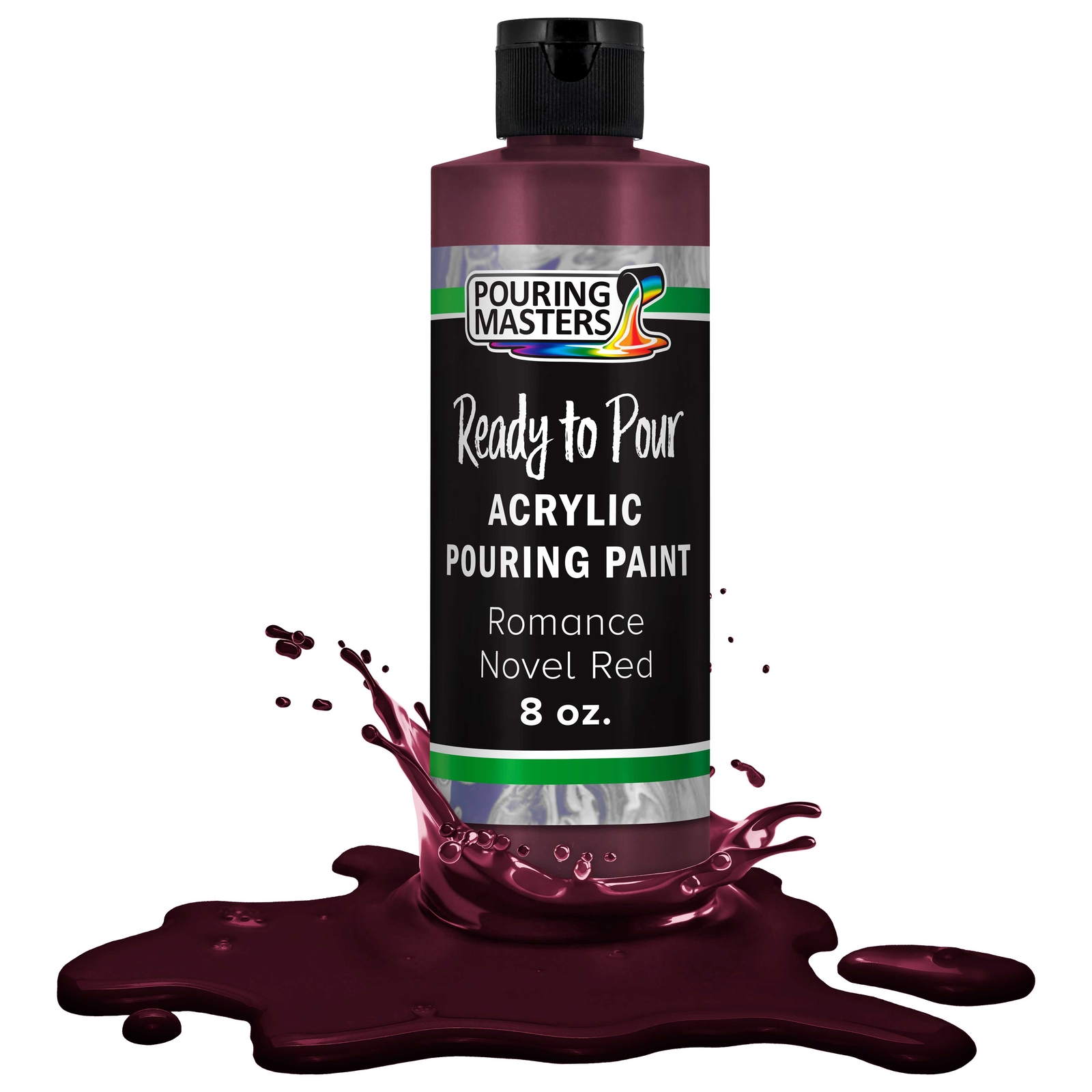 Pouring Masters Romance Novel Red 8ozBottle Water-Based Acrylic Pouring Paint