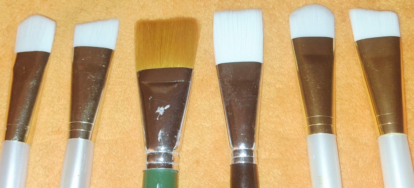 Lot of 6 NEW Artist acrylic Short Handle Brushes Donna Dewberry LOOK