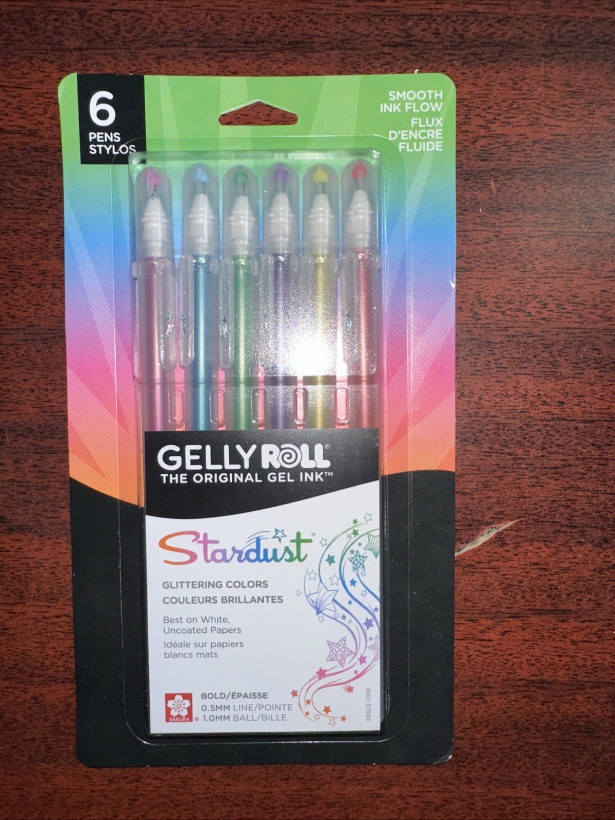 Gelly Roll Stardust Bold Point Pens 6/Pkg-Galaxy Collection