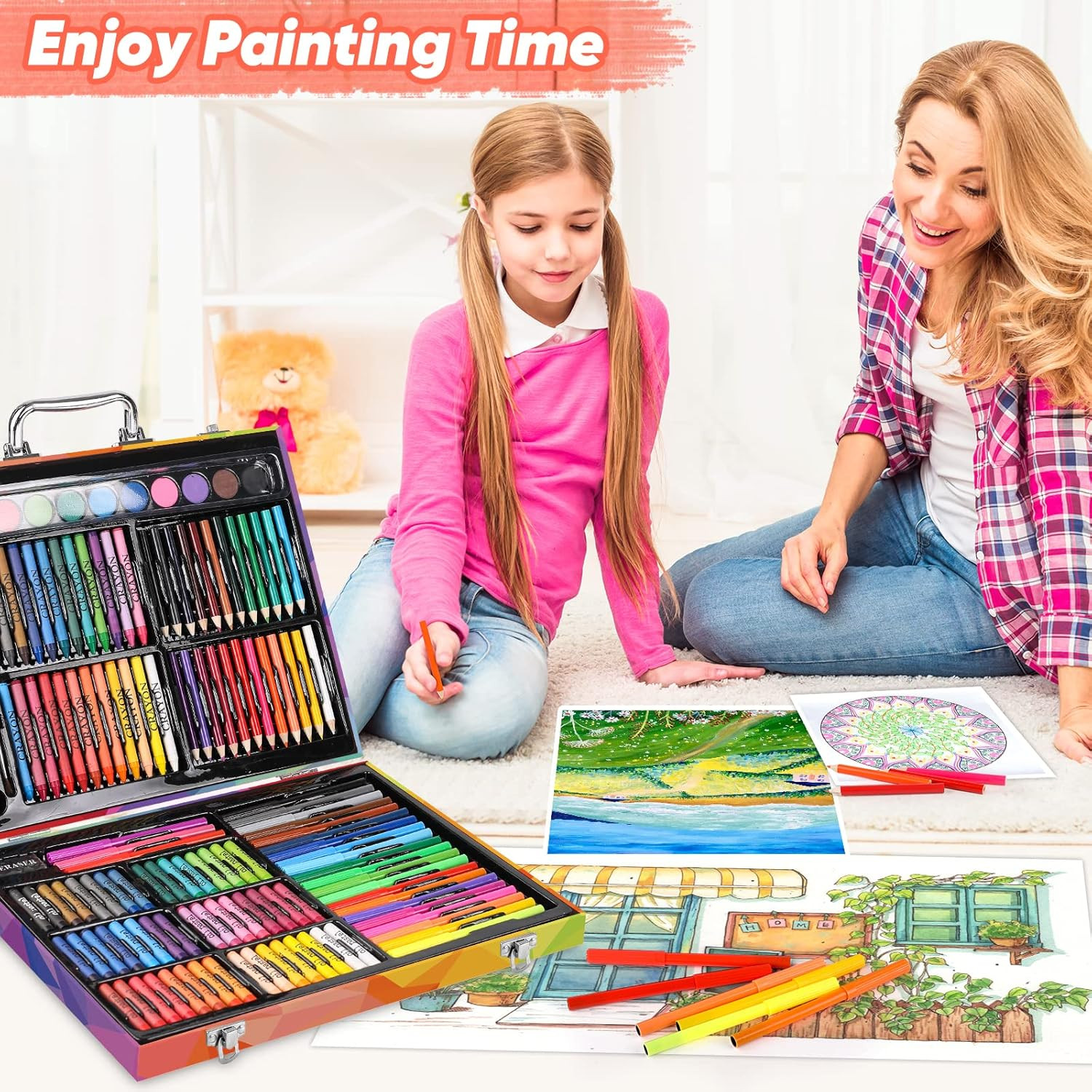 Arts and Crafts Supplies, 3-Pack Drawing Painting Set for Kids Girls Boys Teens,