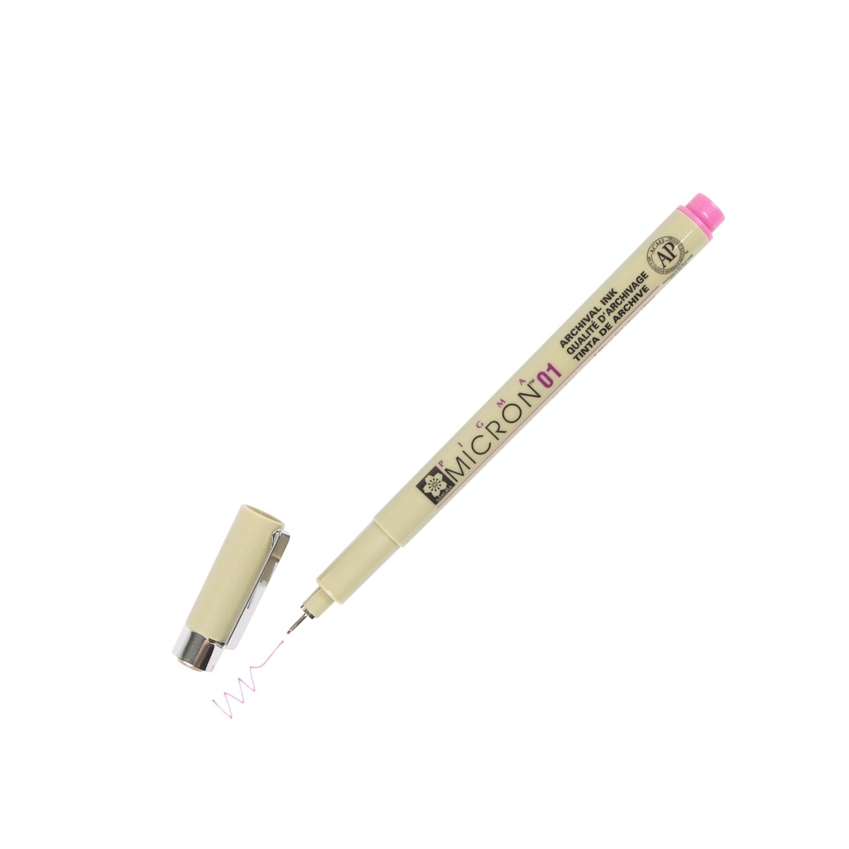 XSDK01-21 Sakura Pigma Micron 01 Marker Pen, 0.25mm Tip, Rose, 2 Boxes of 12